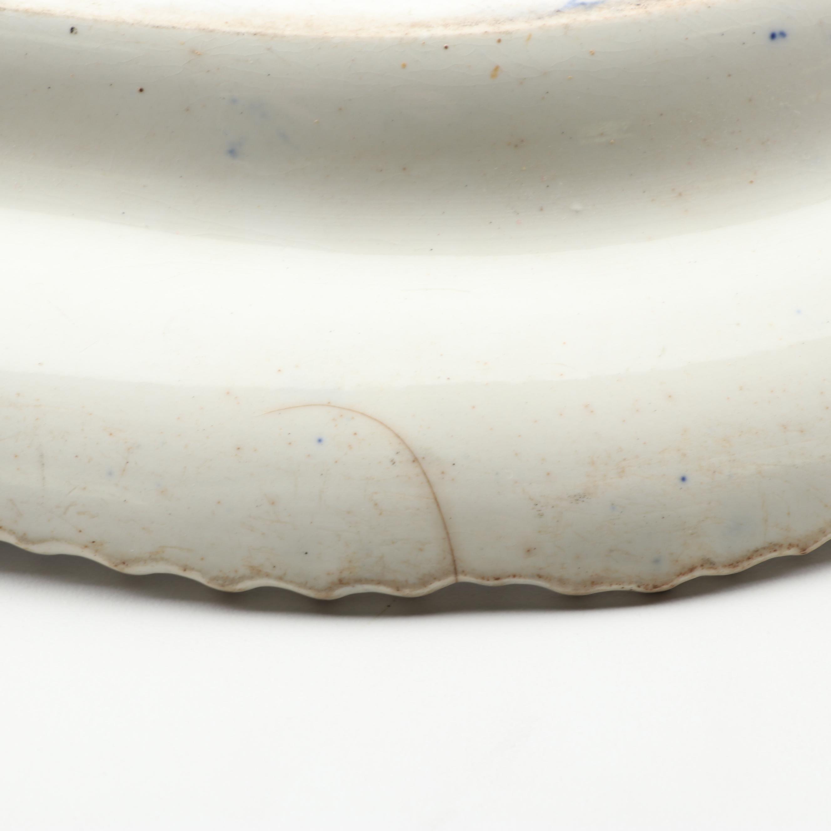 Vintage Spode "Tower Blue" Transfer-Printed Oval Serving Platter