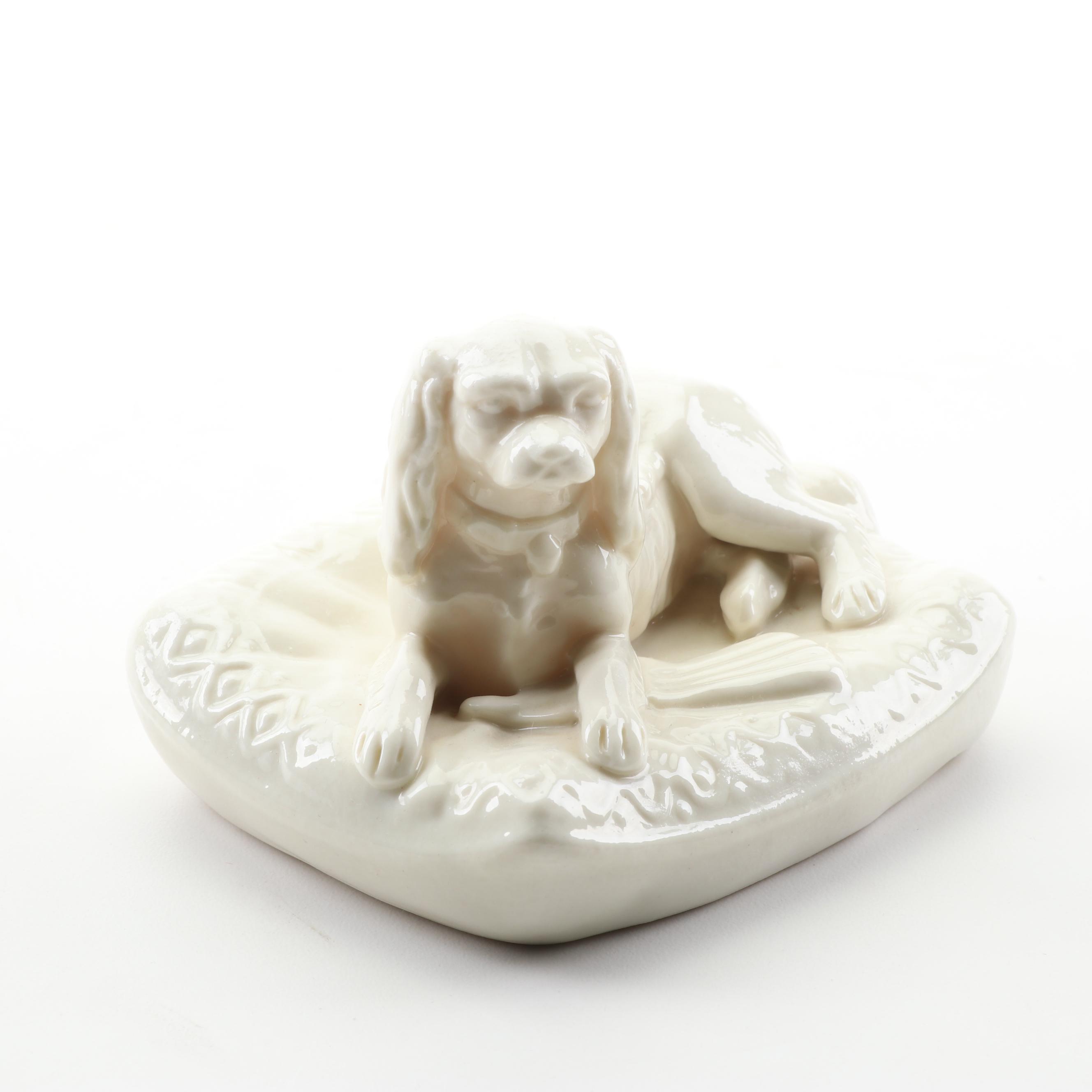 Lenox and Belleek Porcelain Cavalier King Charles Spaniel Figurines