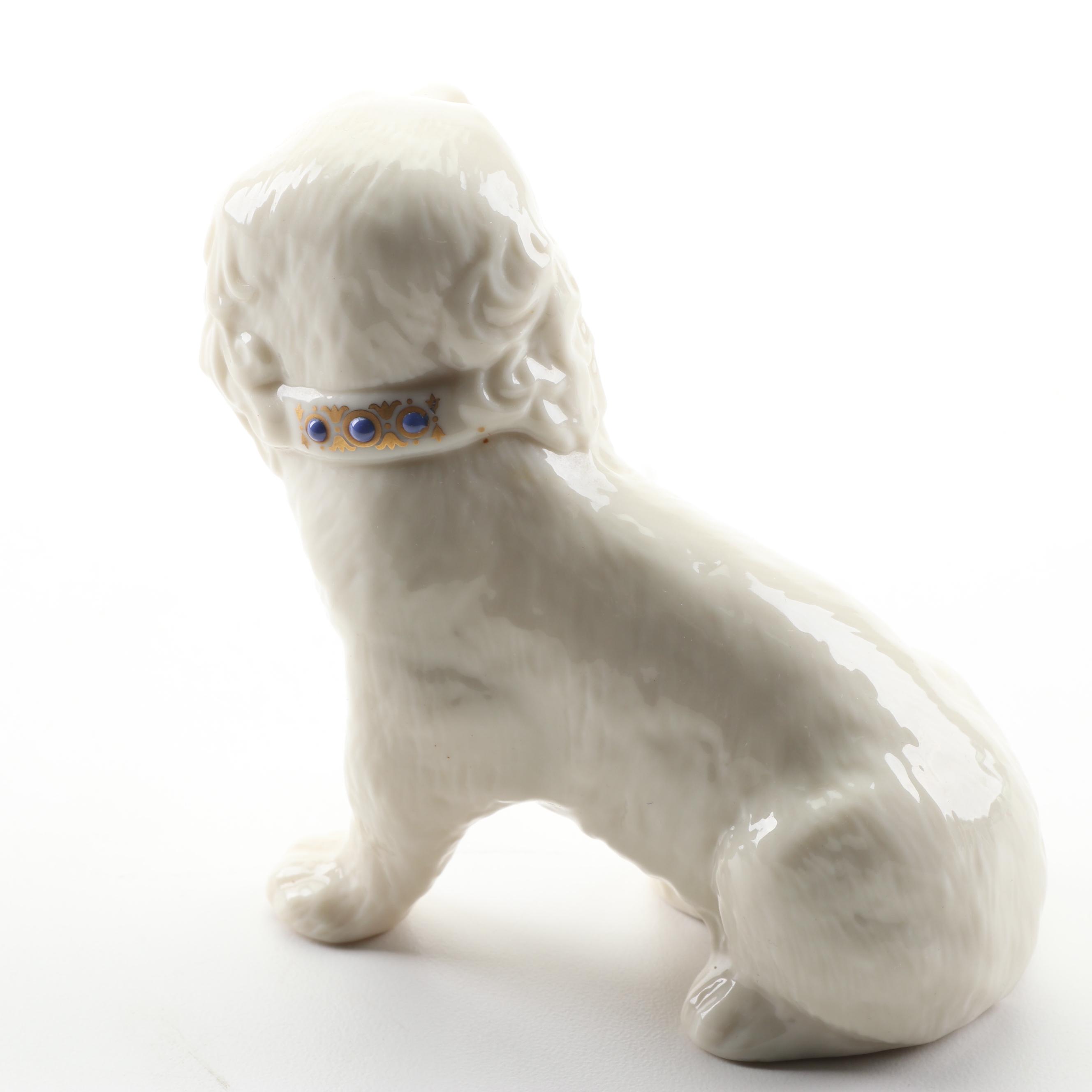 Lenox and Belleek Porcelain Cavalier King Charles Spaniel Figurines