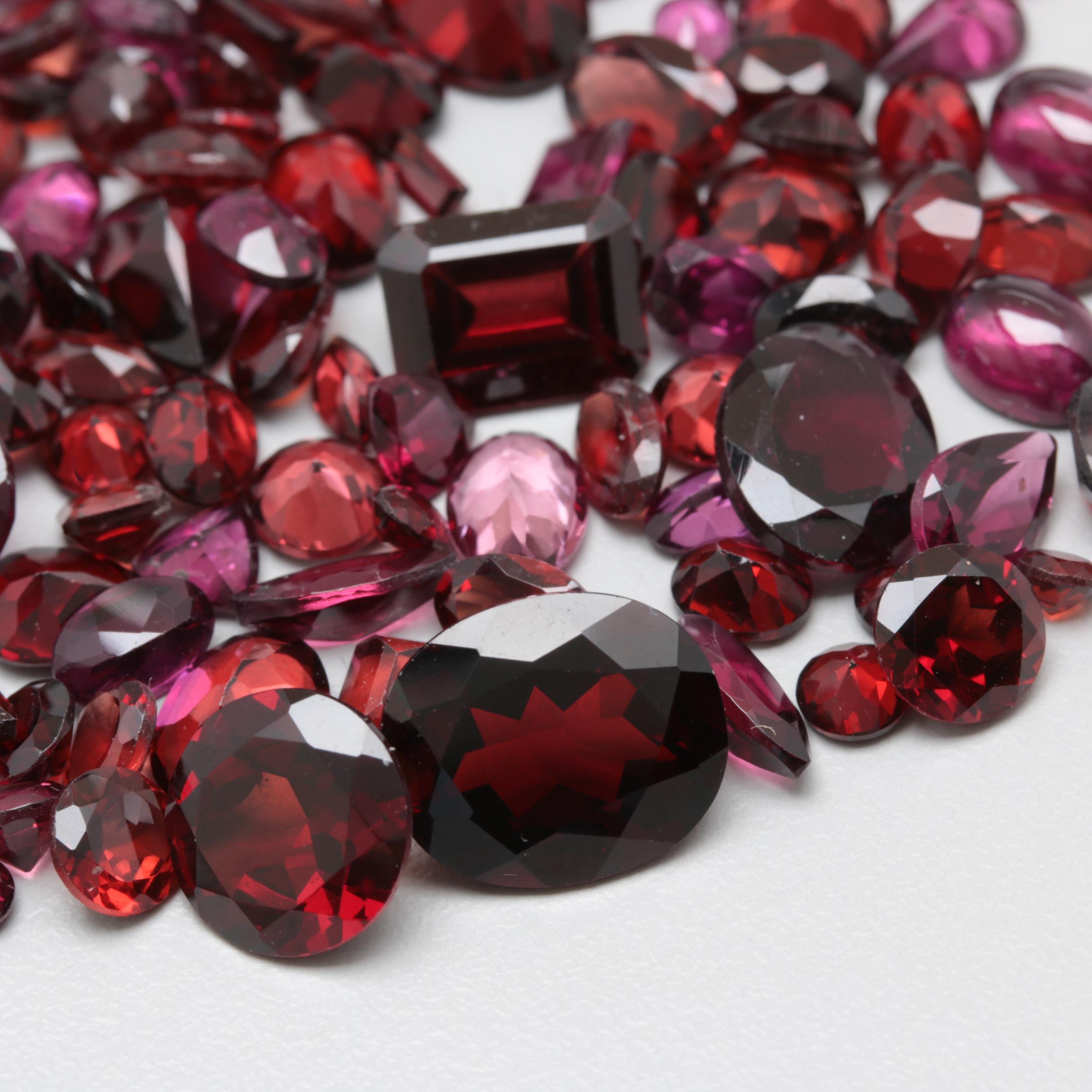Loose 82.45 CTW Garnet Gemstones