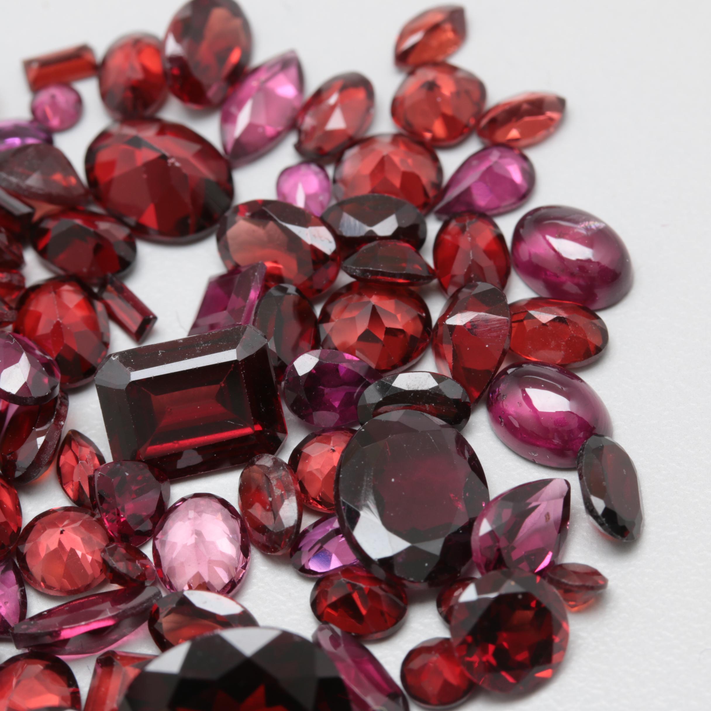 Loose 82.45 CTW Garnet Gemstones