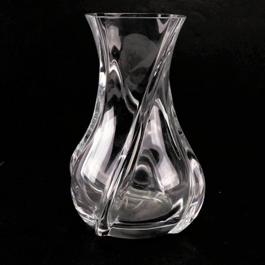 Baccarat "Serpentin" Crystal Flower Vase