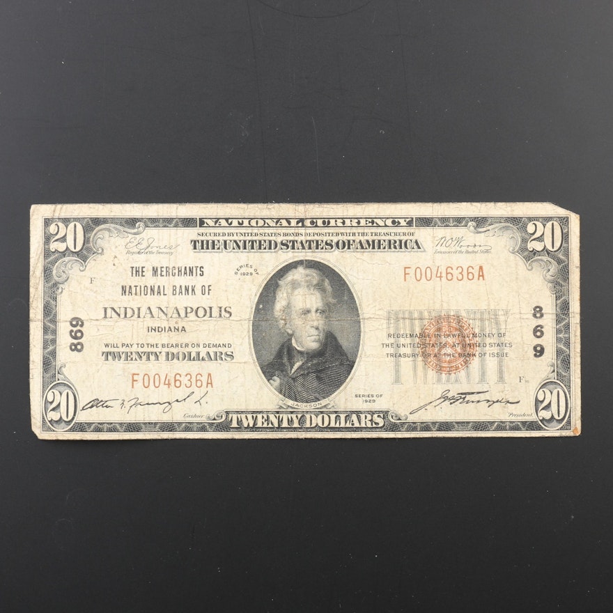 Series of 1929 $20 National Currency Note