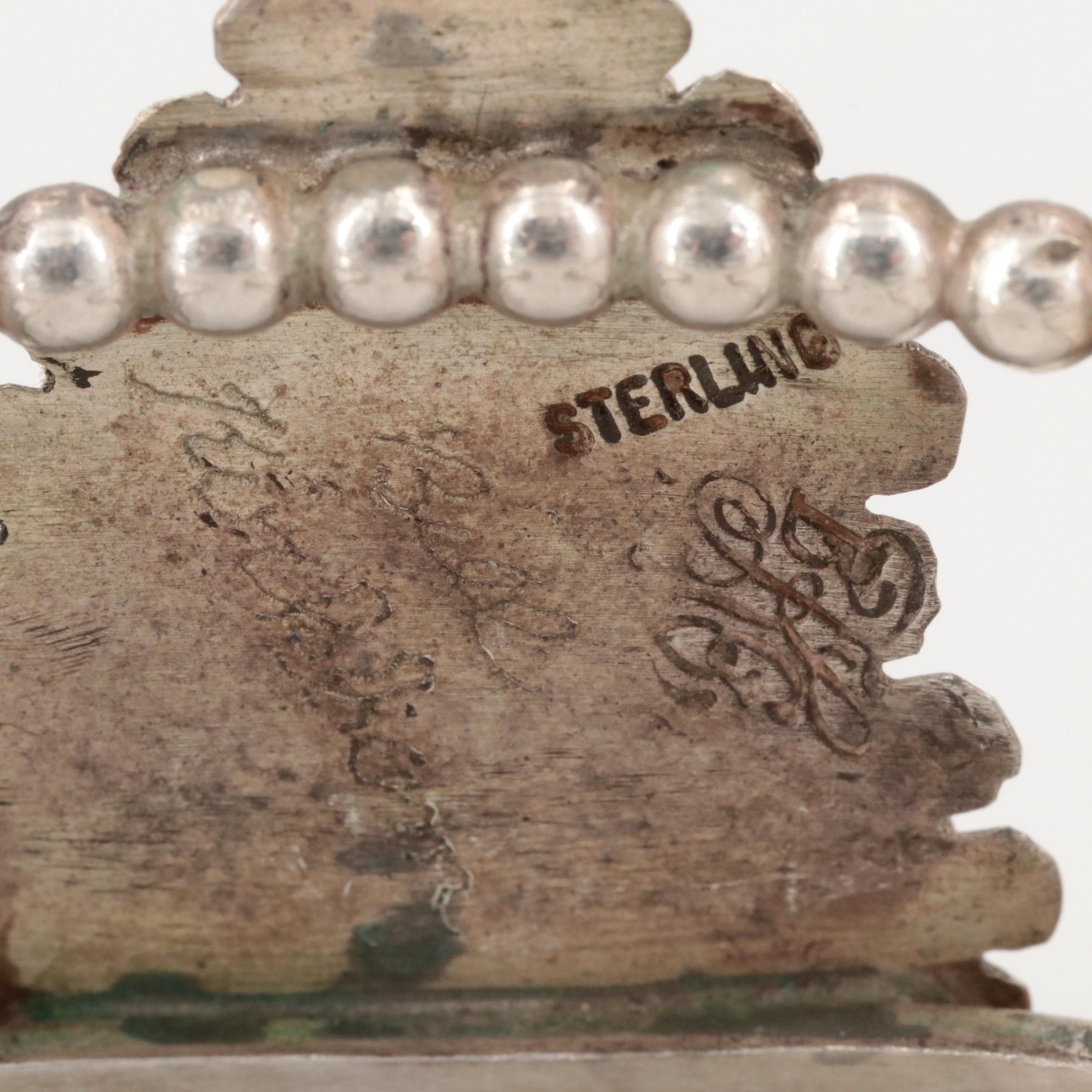 Bill Kirkham Sterling Silver Coral Bracelet