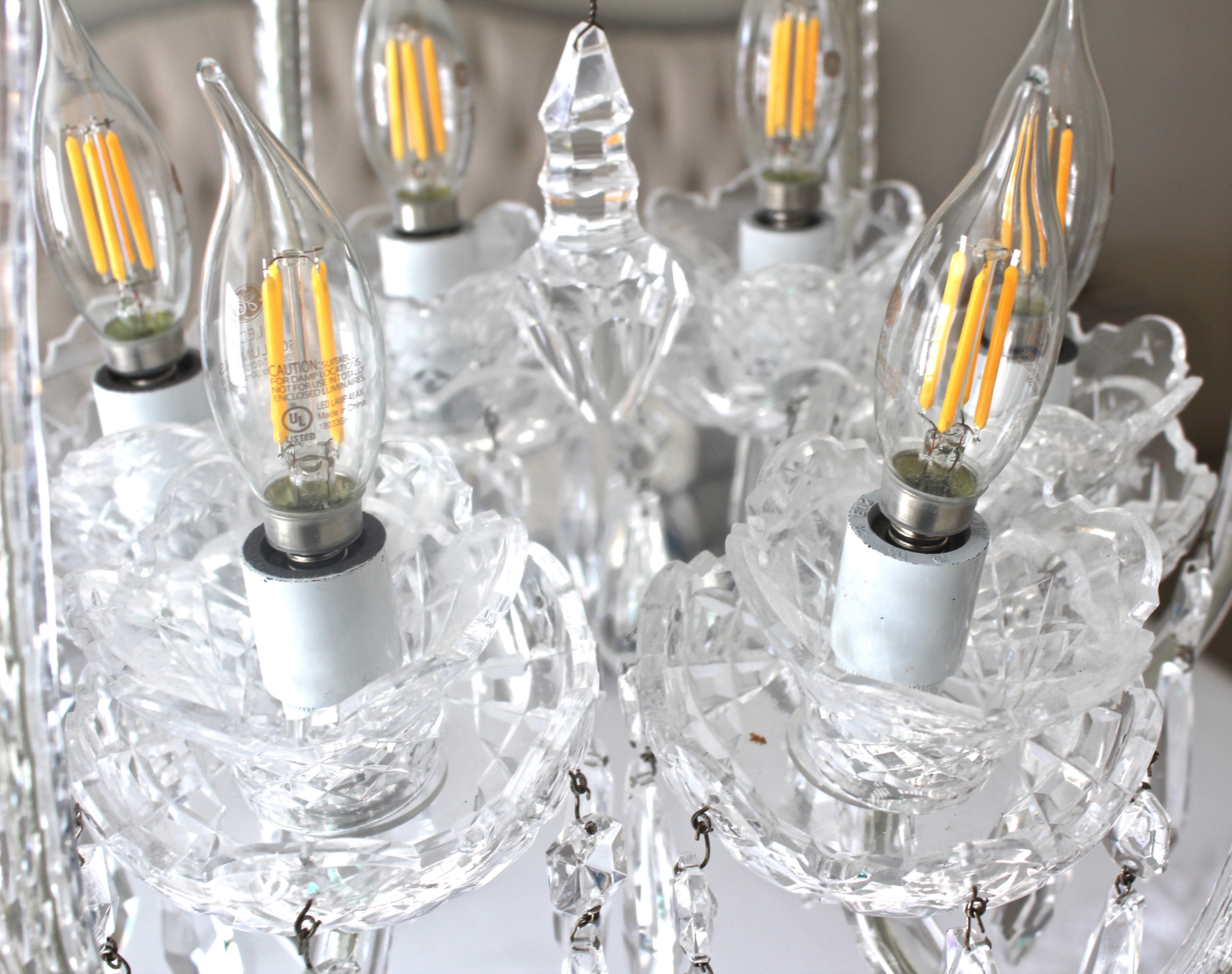 Waterford Crystal Six-Arm Chandelier