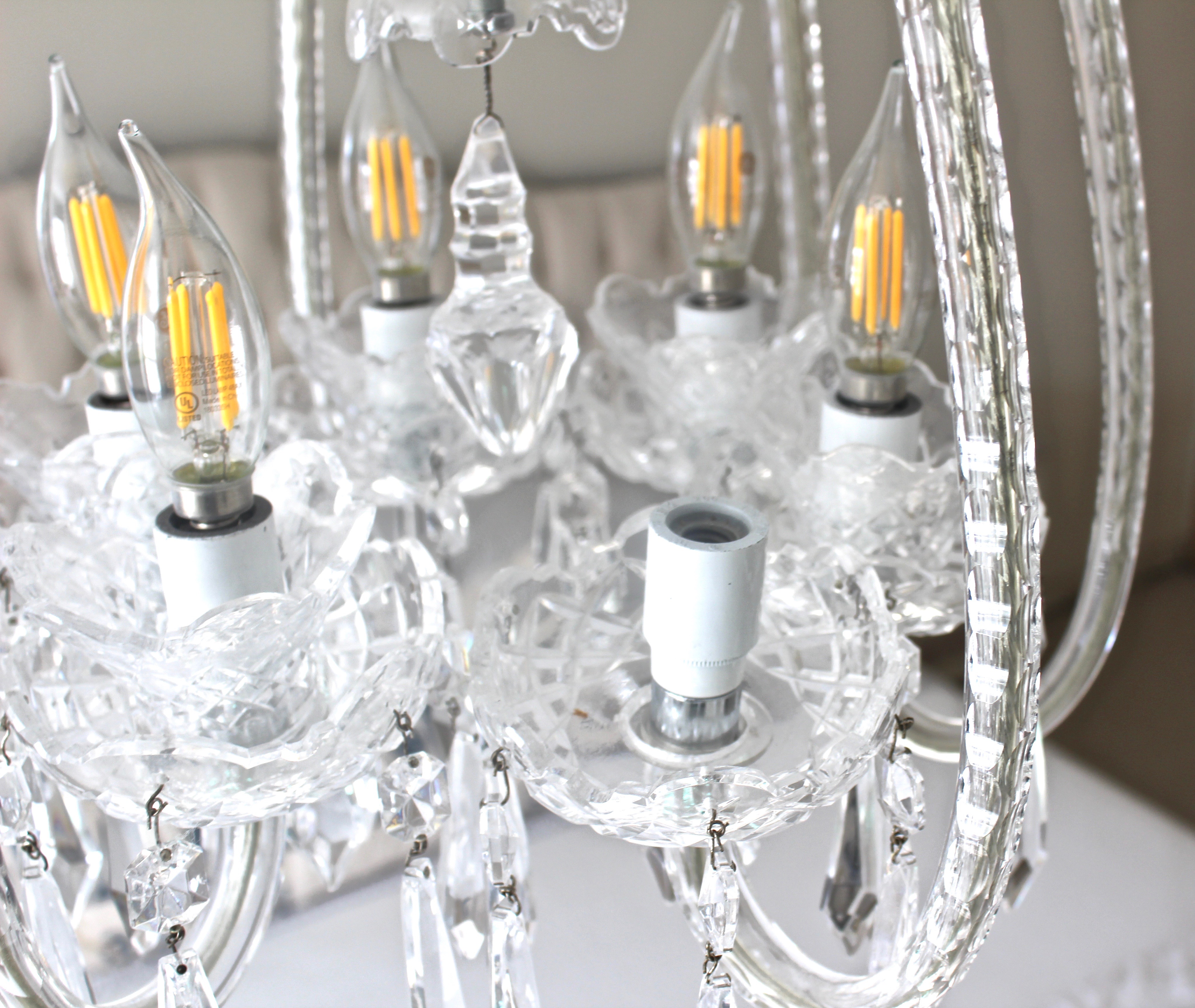 Waterford Crystal Six-Arm Chandelier
