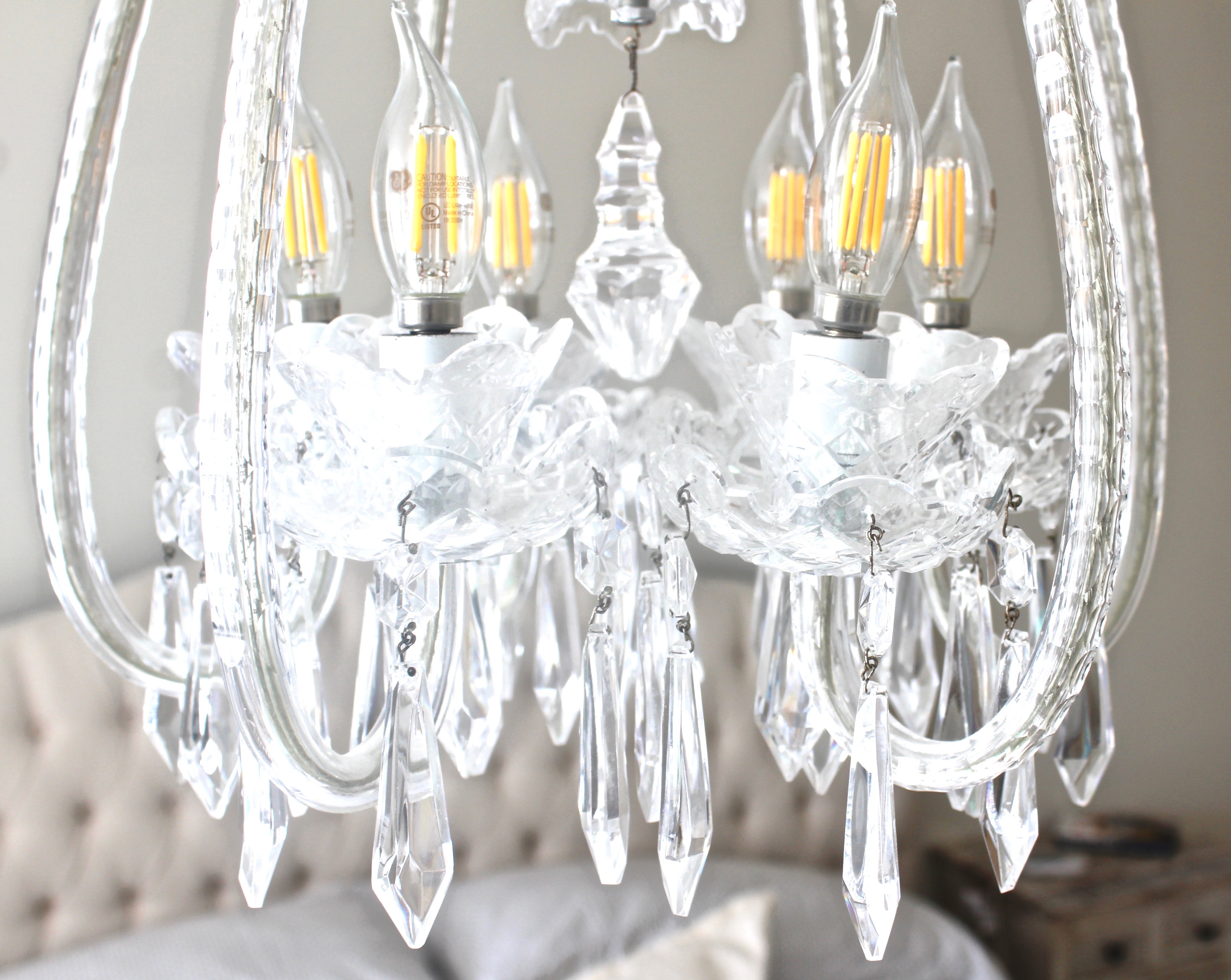 Waterford Crystal Six-Arm Chandelier