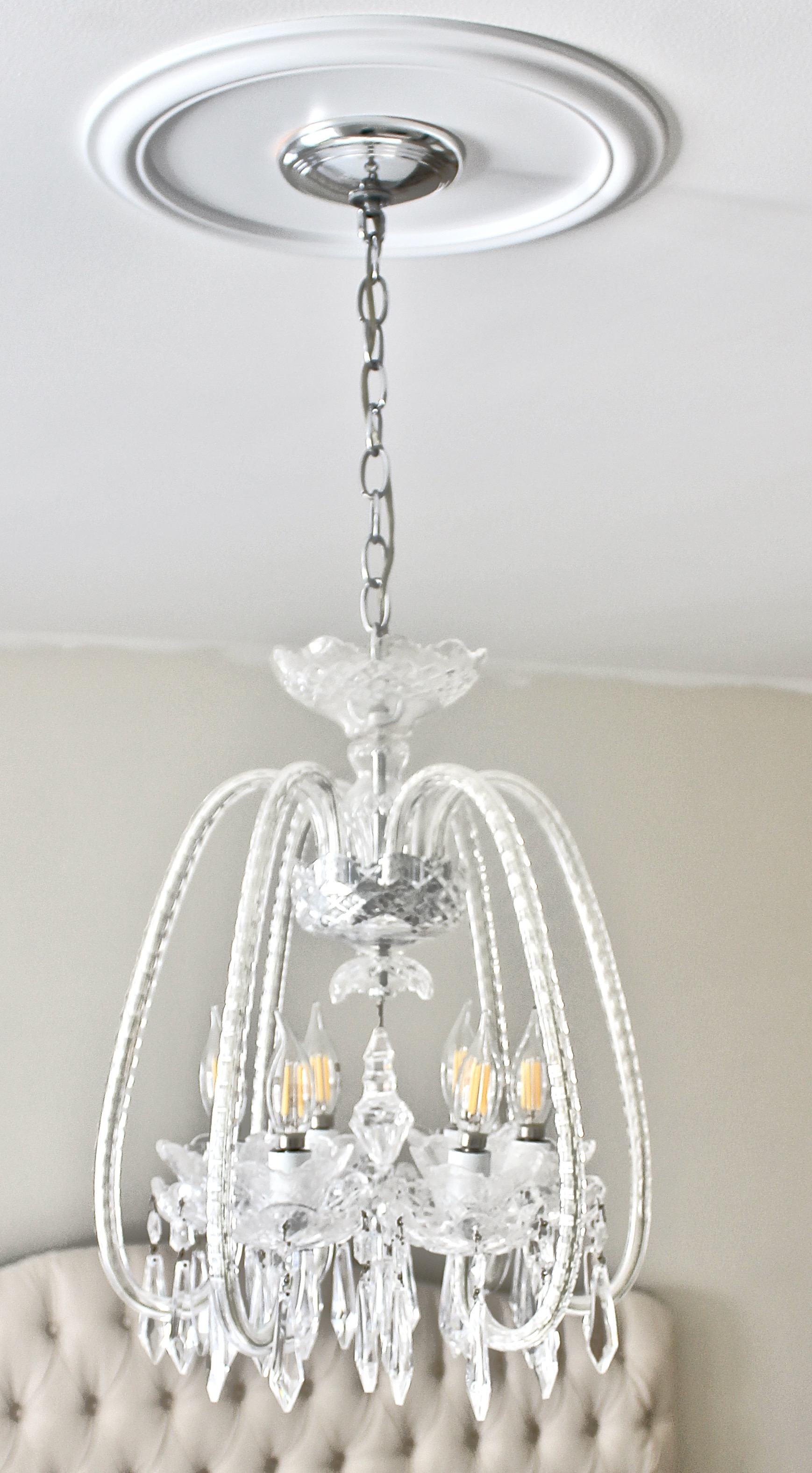 Waterford Crystal Six-Arm Chandelier