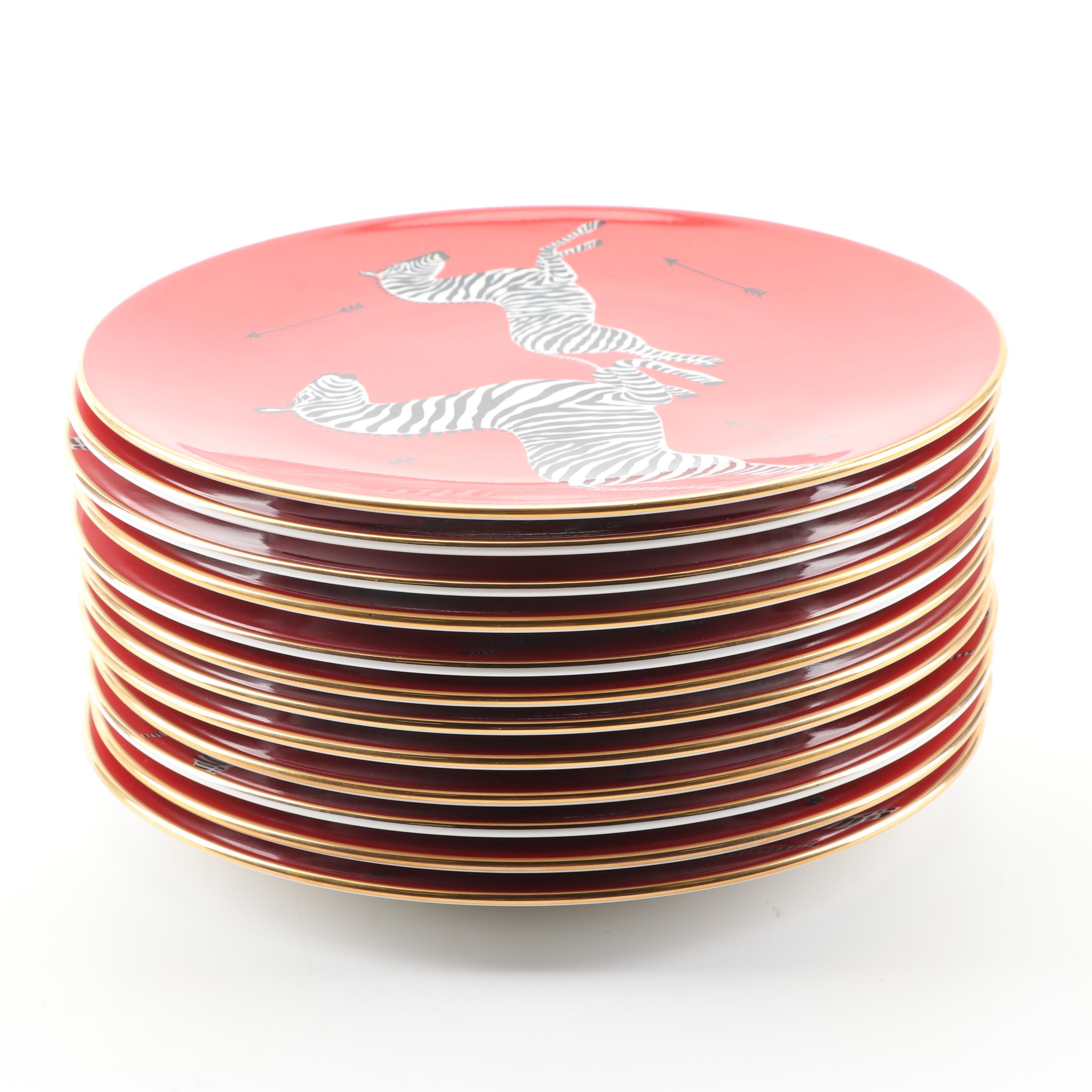 Scalamandre by Lenox "Zebras" Bone China Platter and Salad Plates