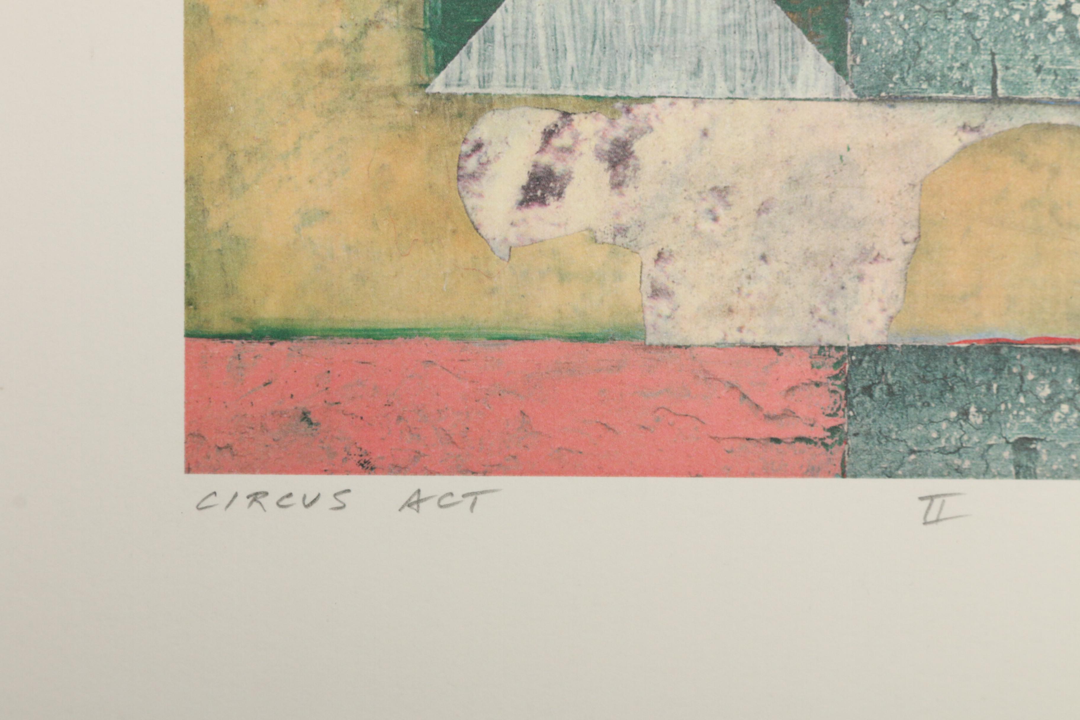 Mark Schmidt Transfer Print "Circus Act II"