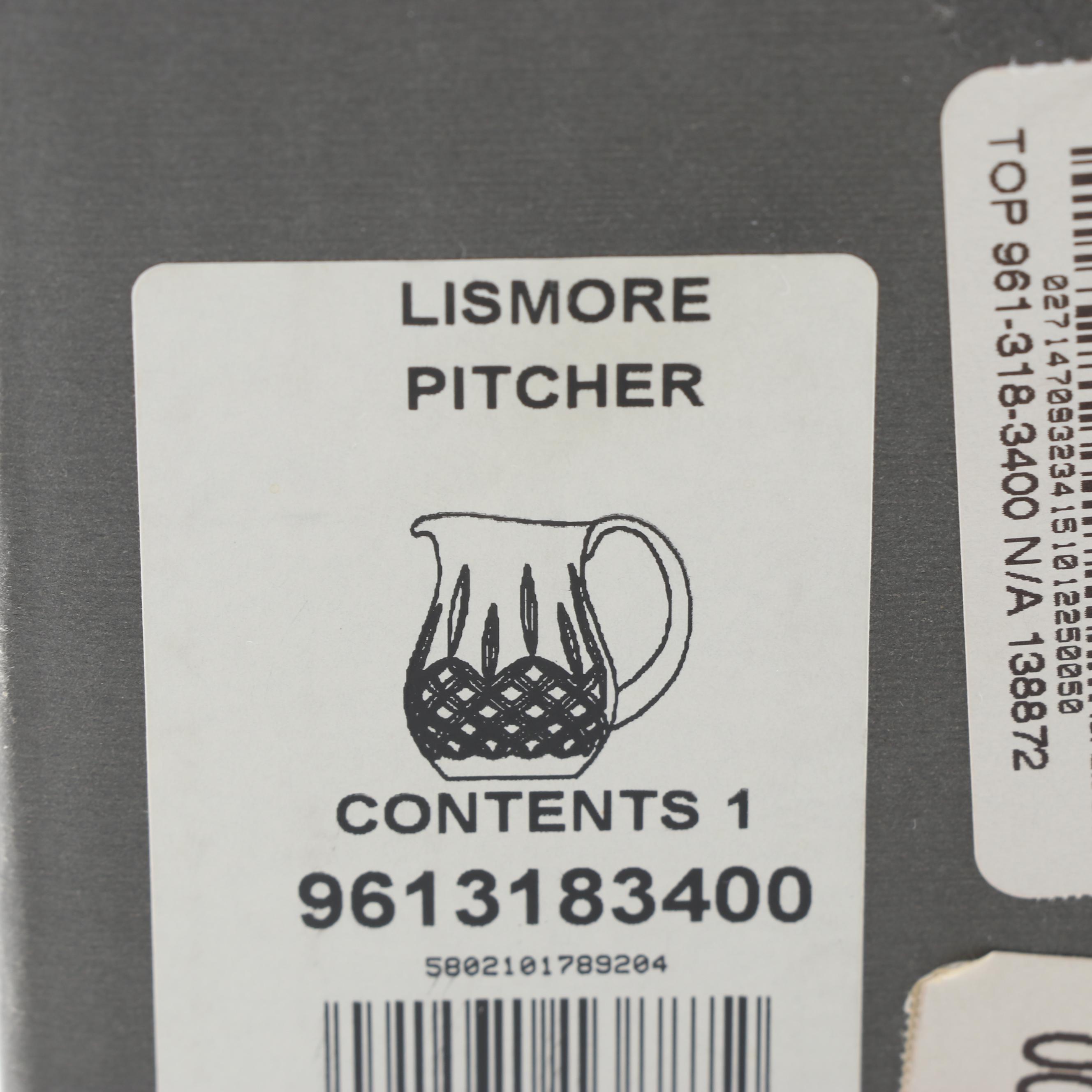 Waterford Crystal "Lismore" Pitcher