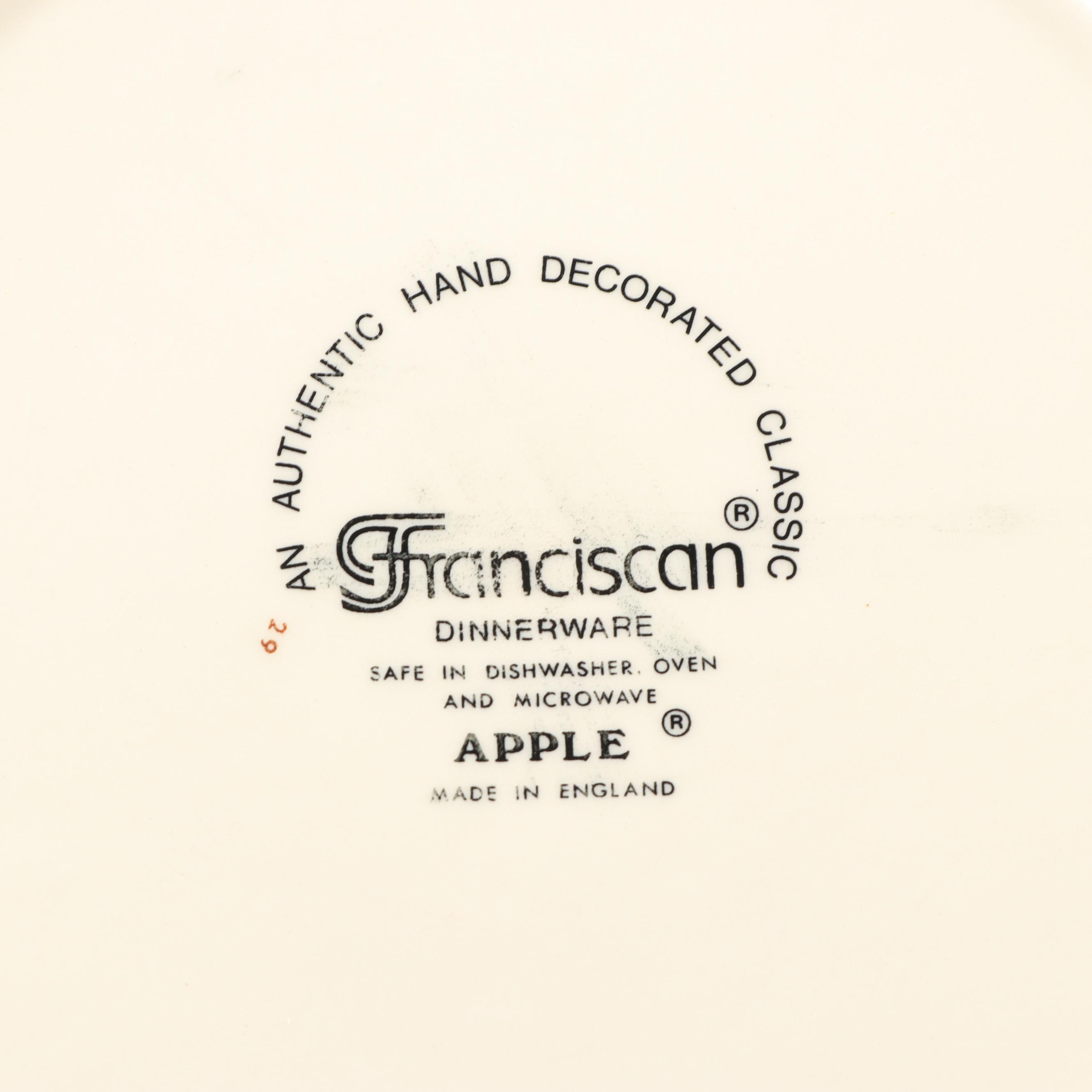 Franciscan "Apple" Earthenware Dinnerware