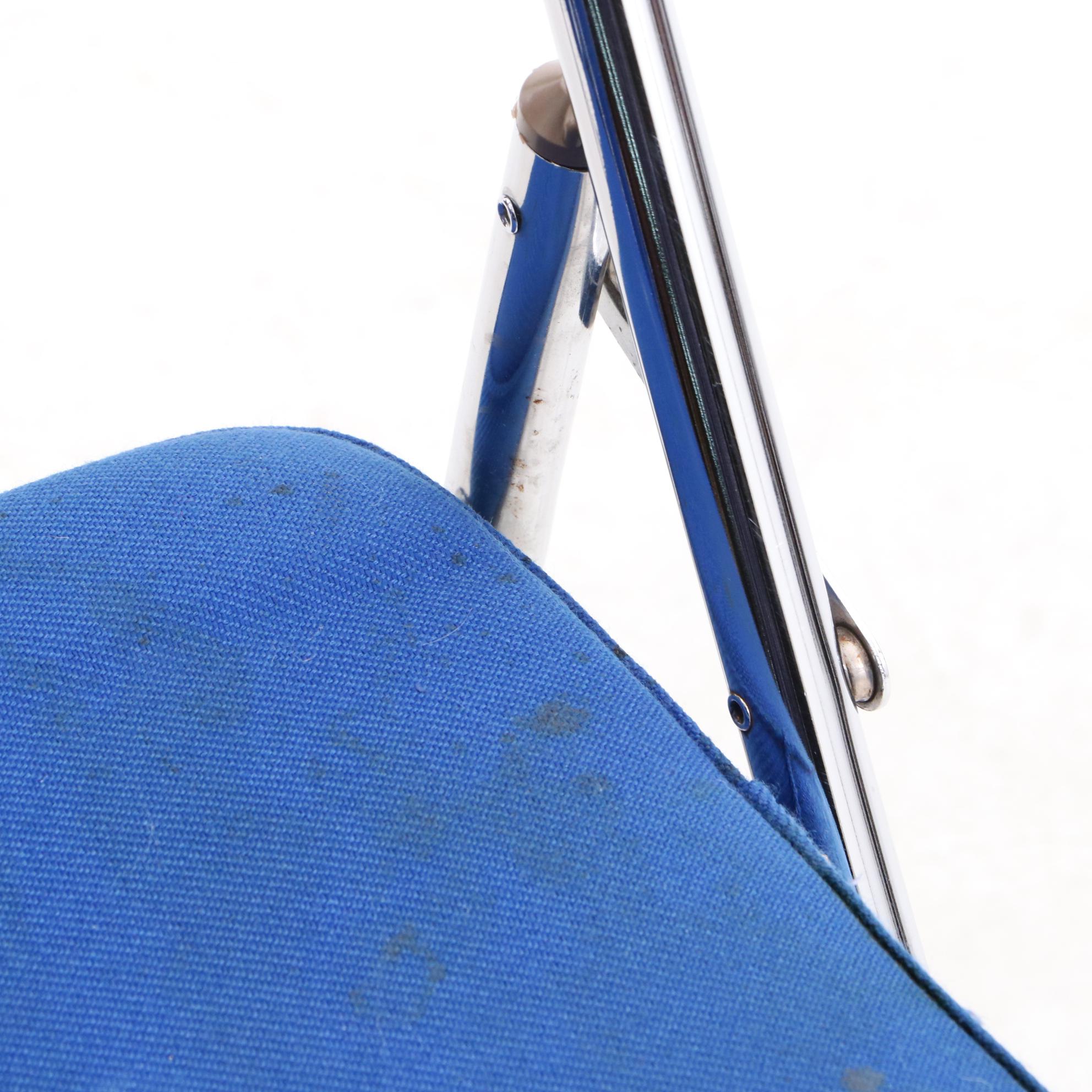 Two Arnold Metal "NTA" Folding Chairs Personally Owned by Jim and Pat Host