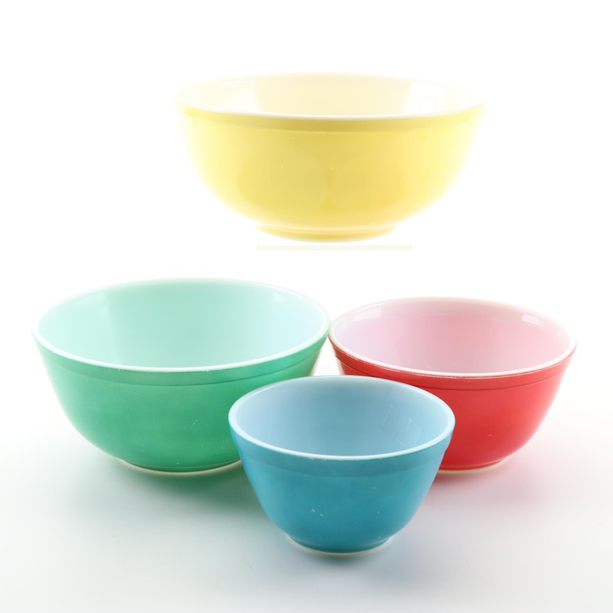 Vintage Pyrex "Primary Colors" Nesting Bowls