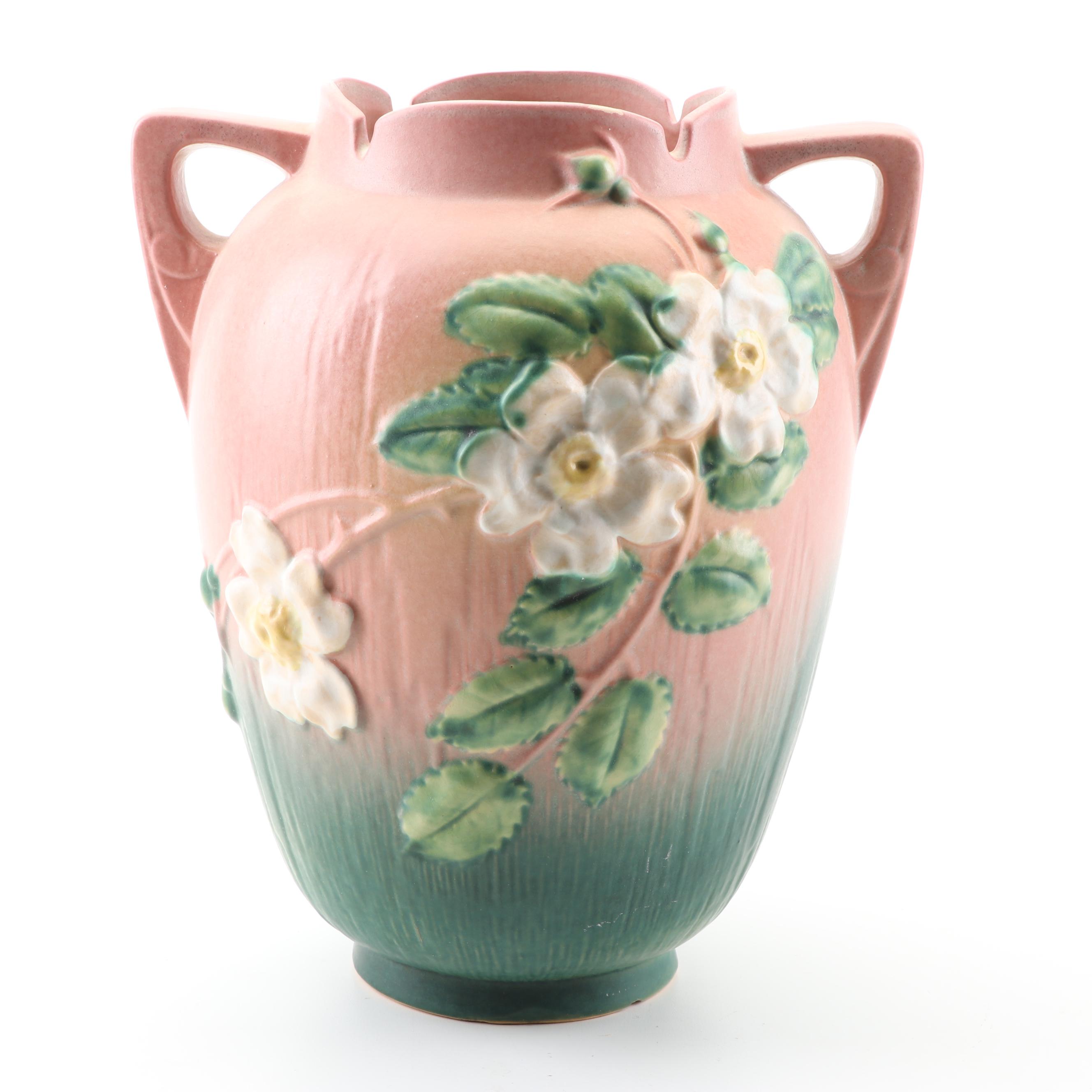 Roseville Pottery "White Rose" Vase