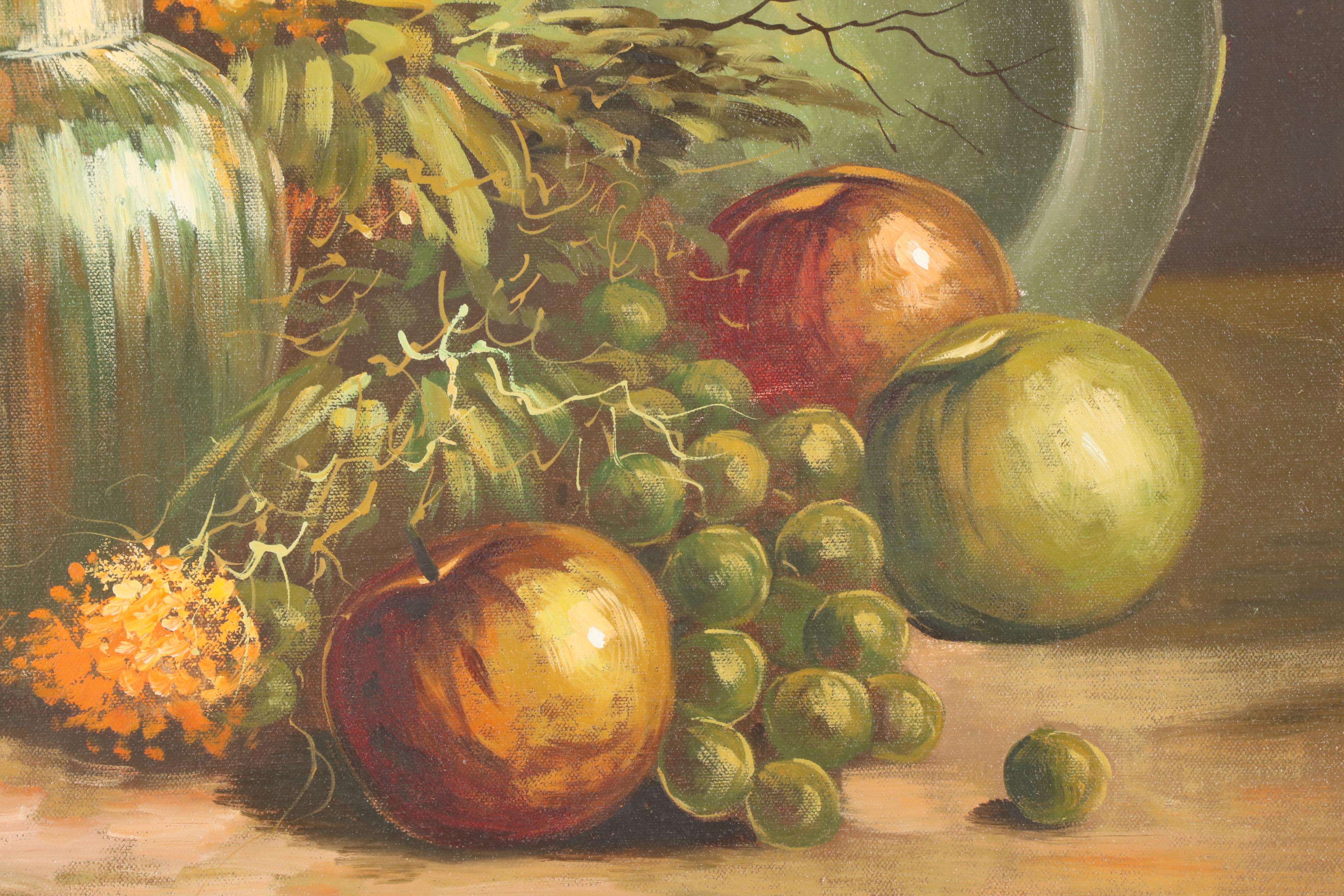 H. Bellmum Still Life Oil Painting