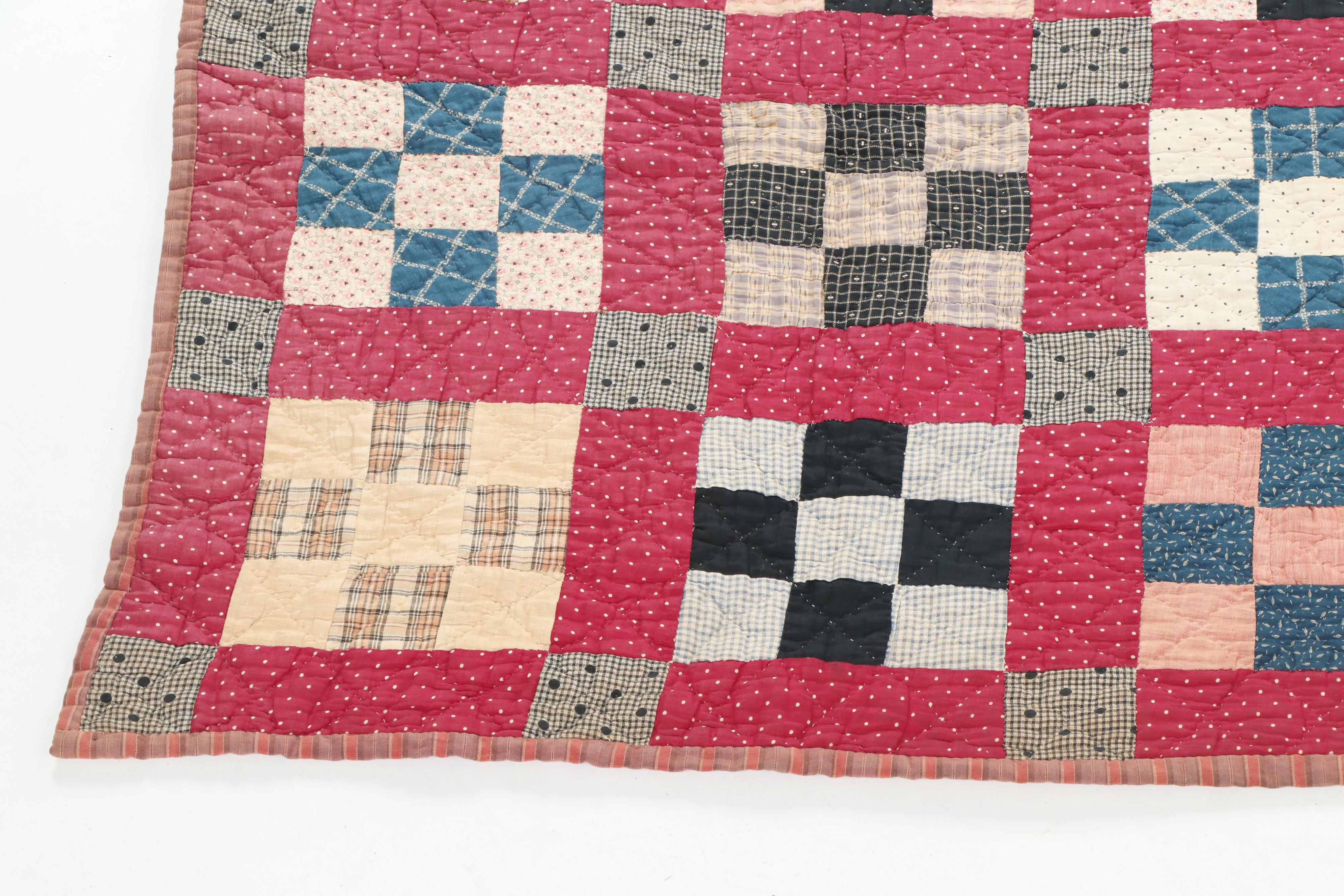 Handmade "Nine Patch" Quilt