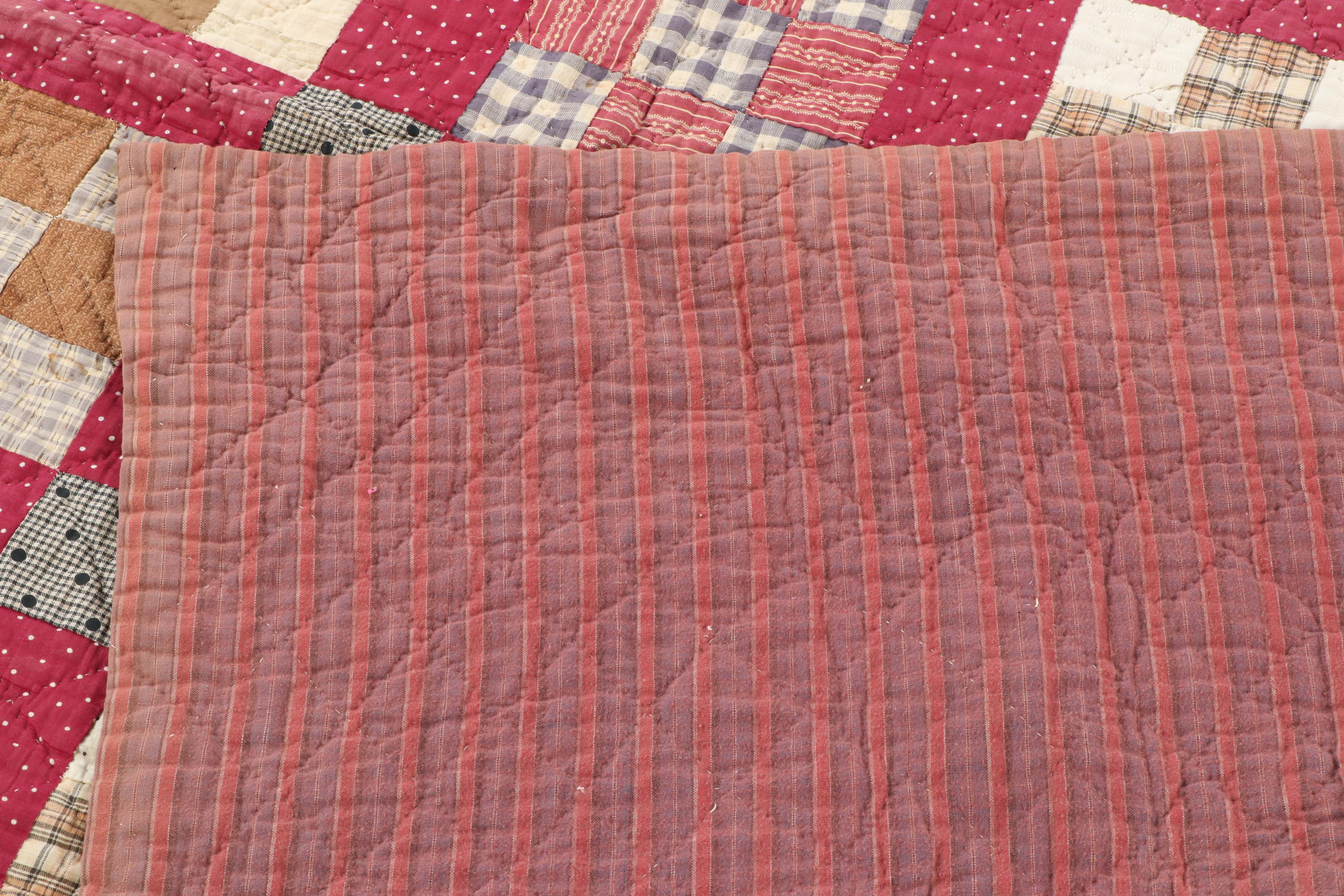 Handmade "Nine Patch" Quilt