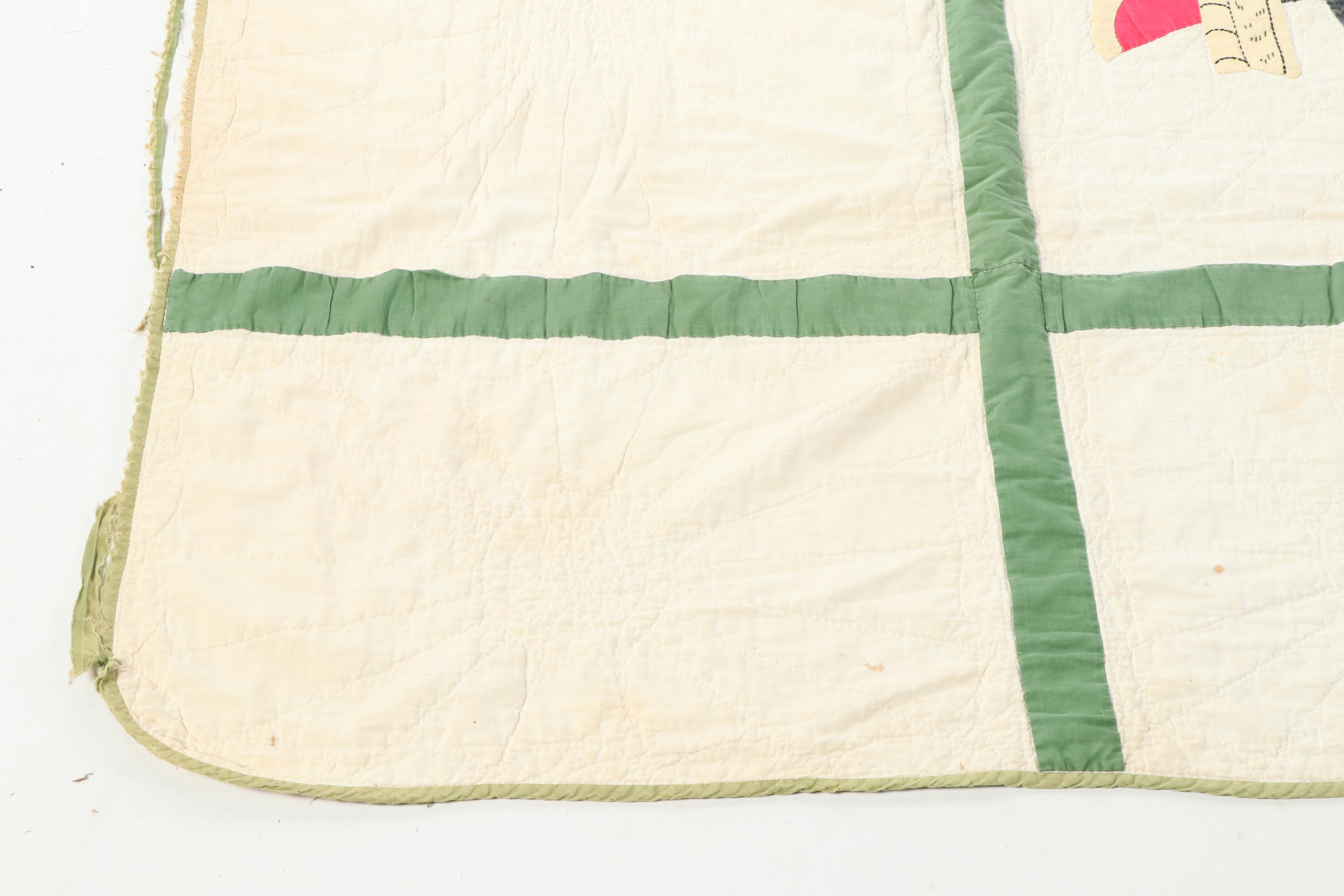 Handmade "Antique Automobile" Applique Quilt