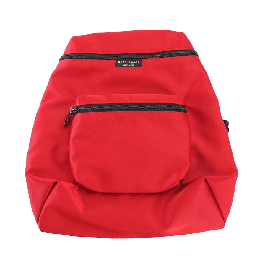 Kate Spade New York Red Nylon Backpack