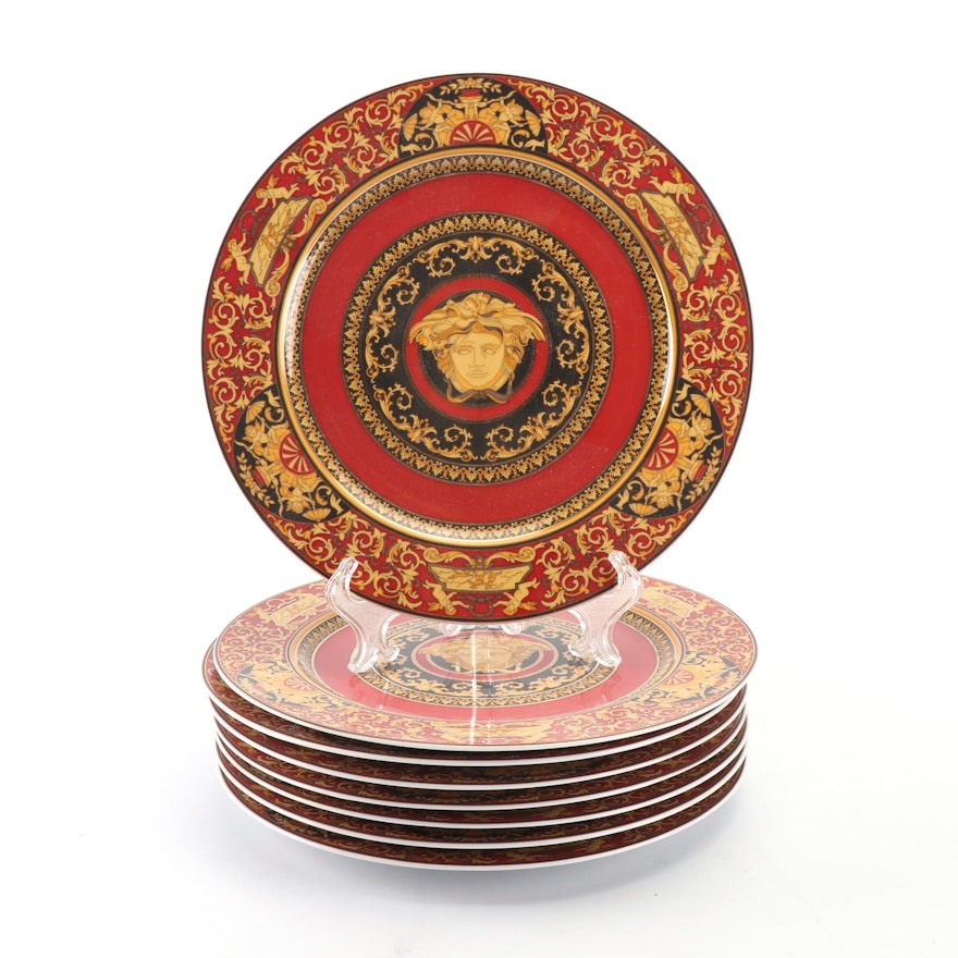 Versace for Rosenthal "Medusa Red" Porcelain Service Plates