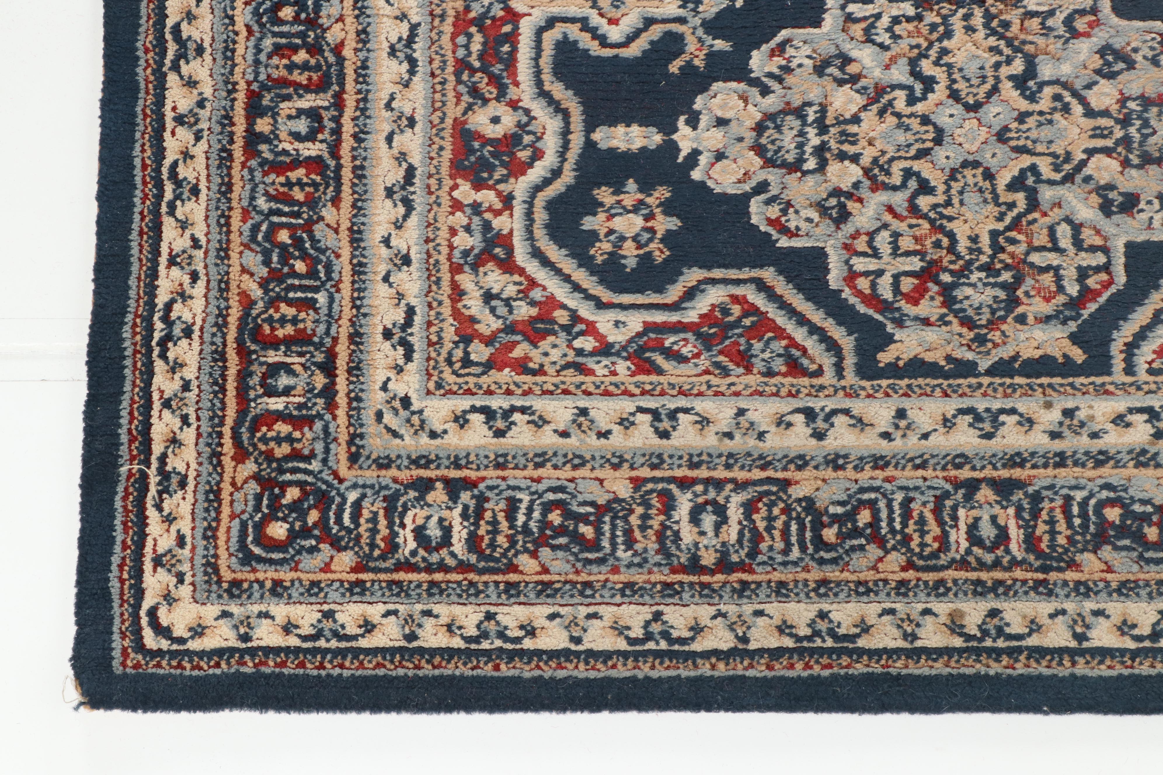 Power-Loomed Indo-Persian Style Wool Accent Rug