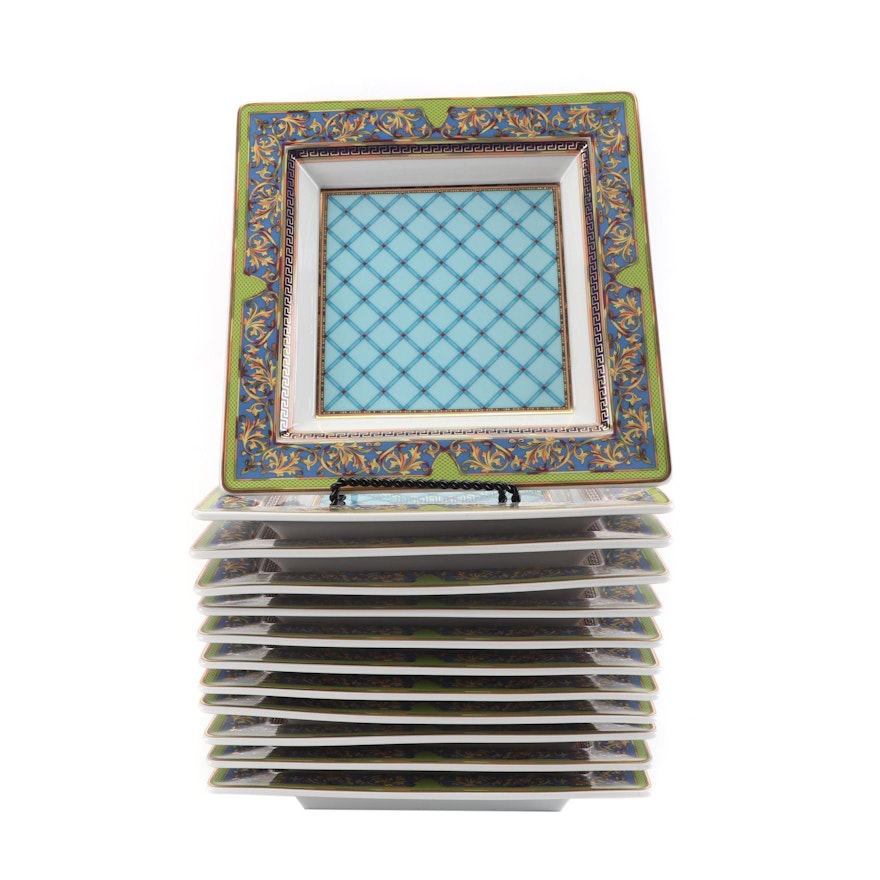 Versace for Rosenthal "Russian Dream" Square Porcelain Trays