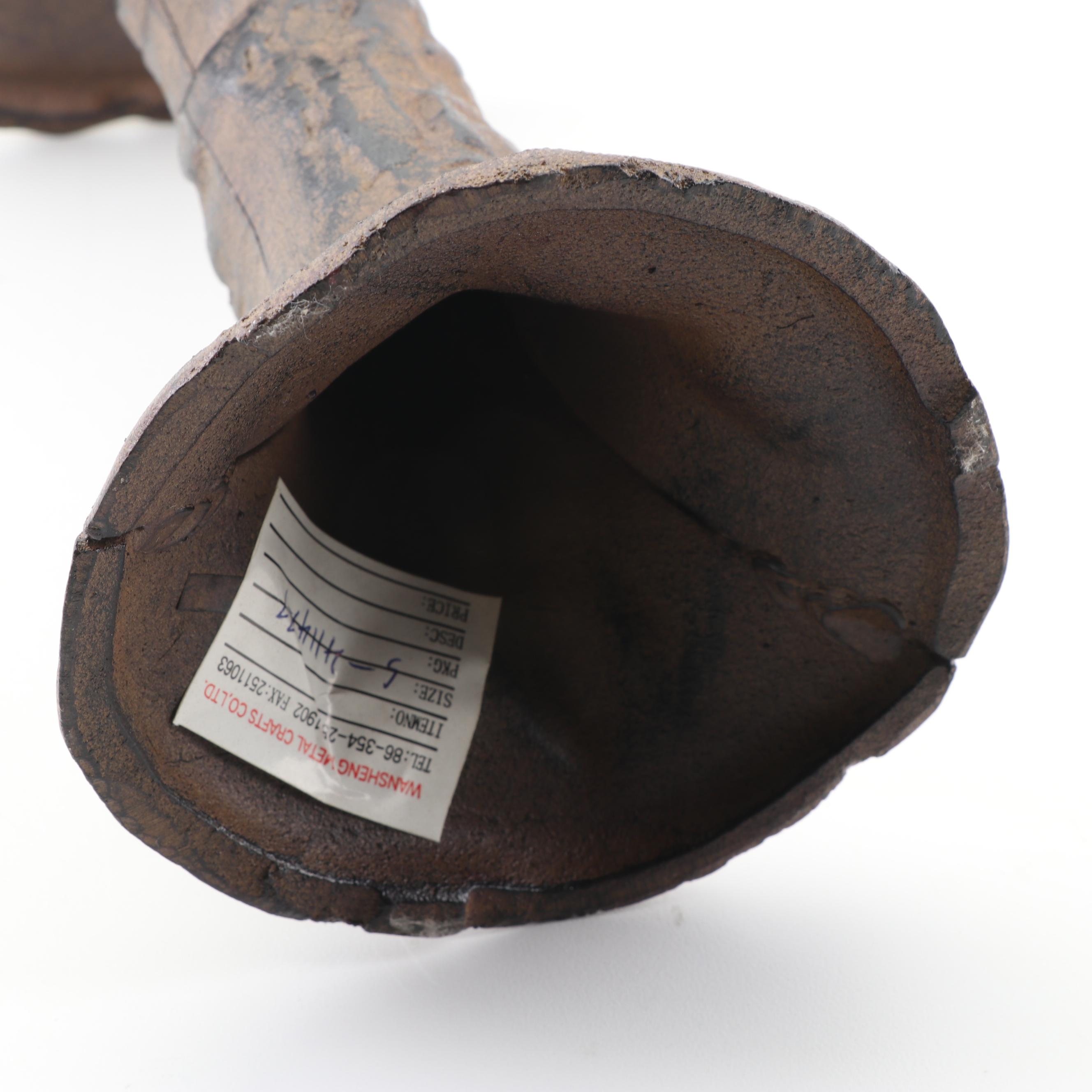 Cast Iron Porcine Figurine, Finials, and Bird Feeder