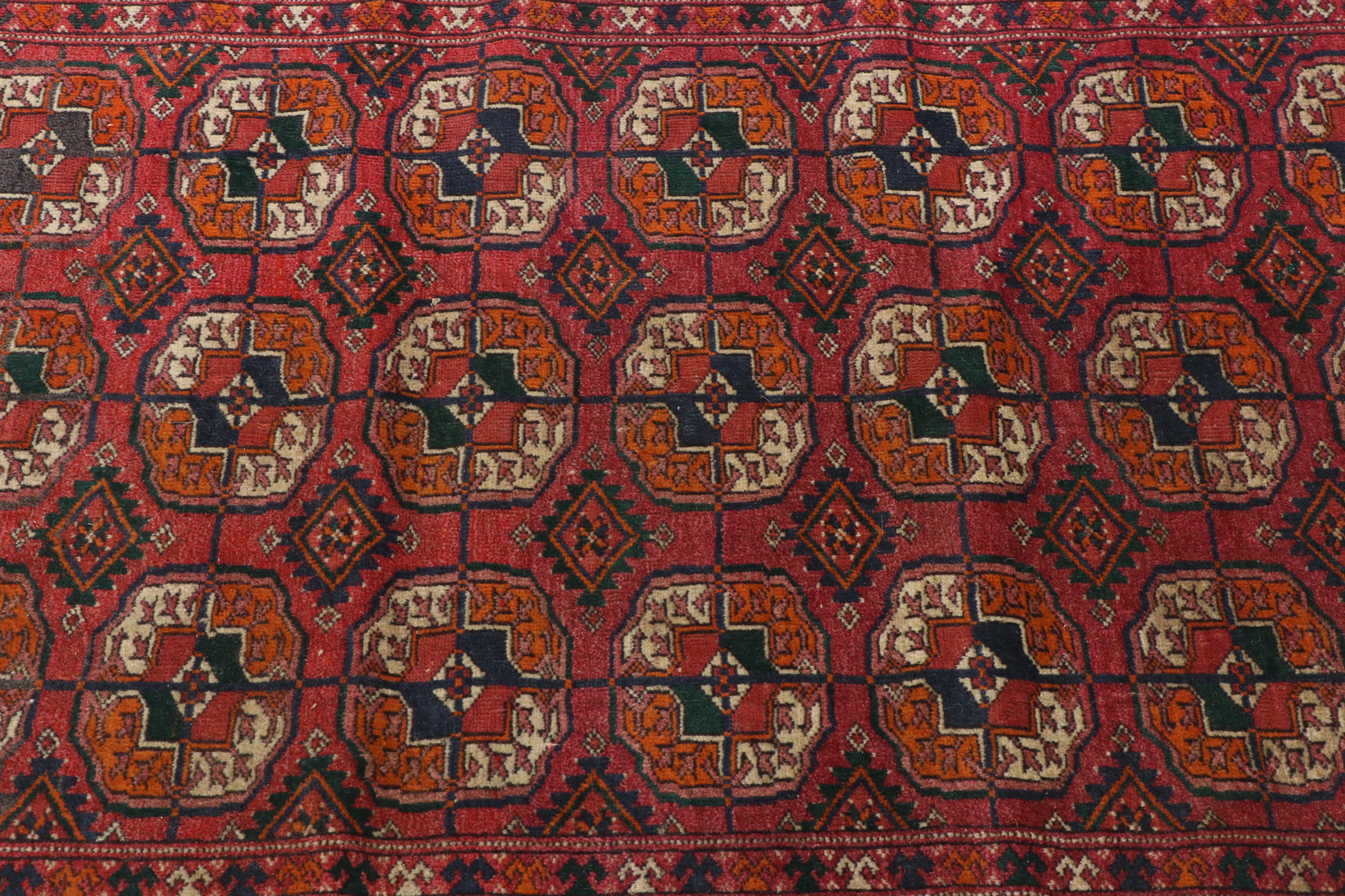 Hand-Knotted Pakastani Bokhara Wool Rug