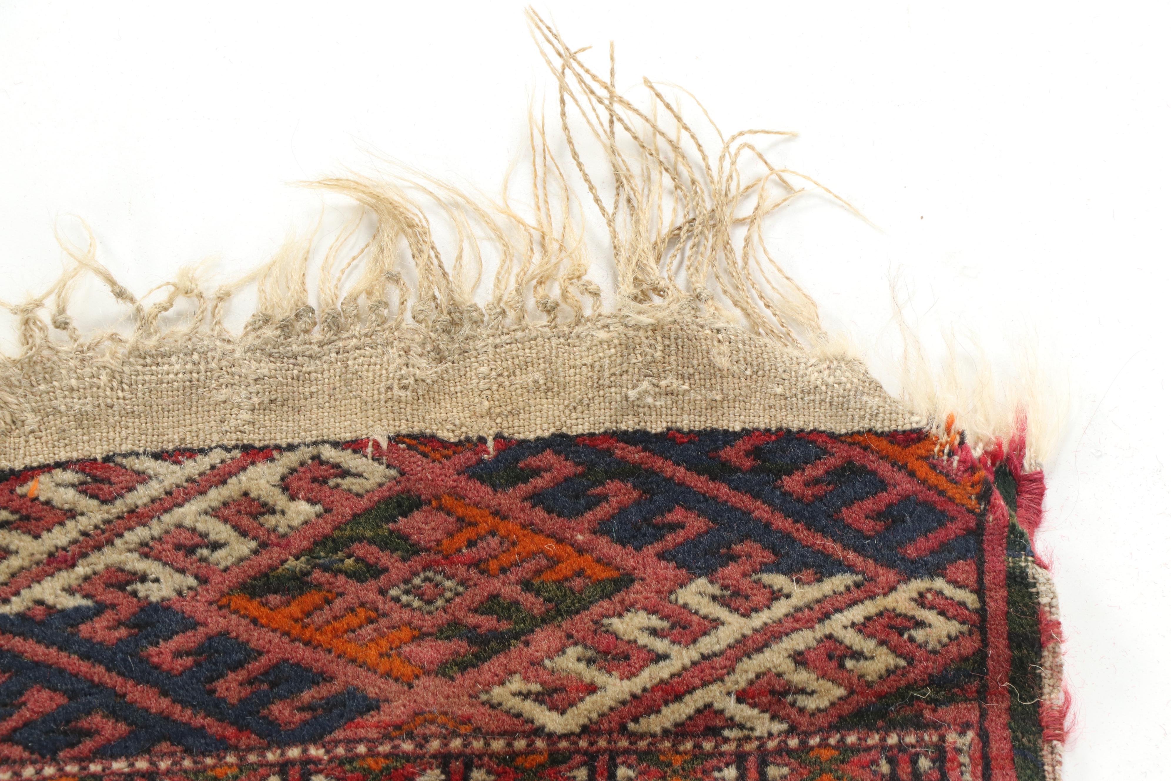 Hand-Knotted Pakastani Bokhara Wool Rug
