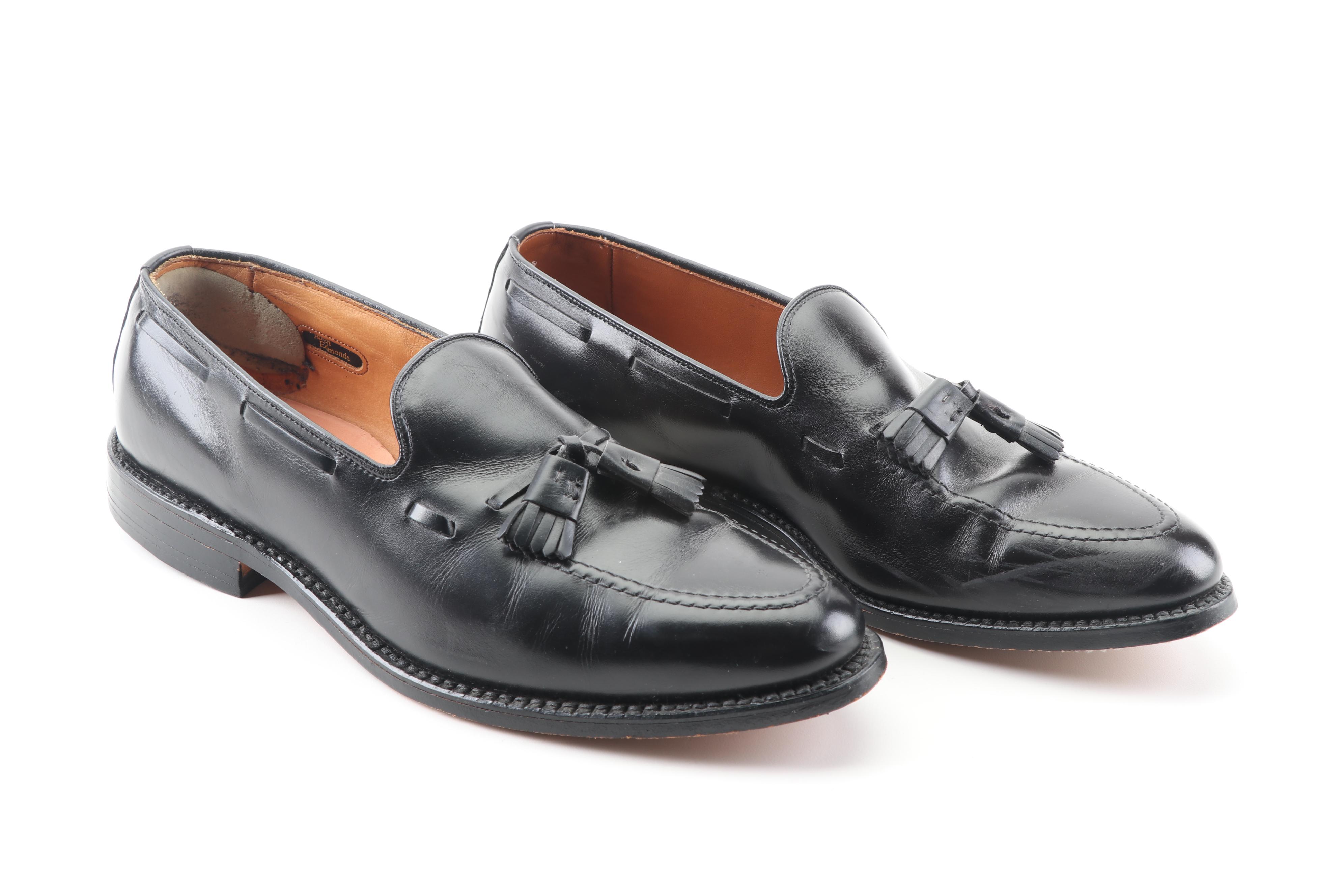 Men's Allen Edmonds Grayson Black Leather Tassel Loafers