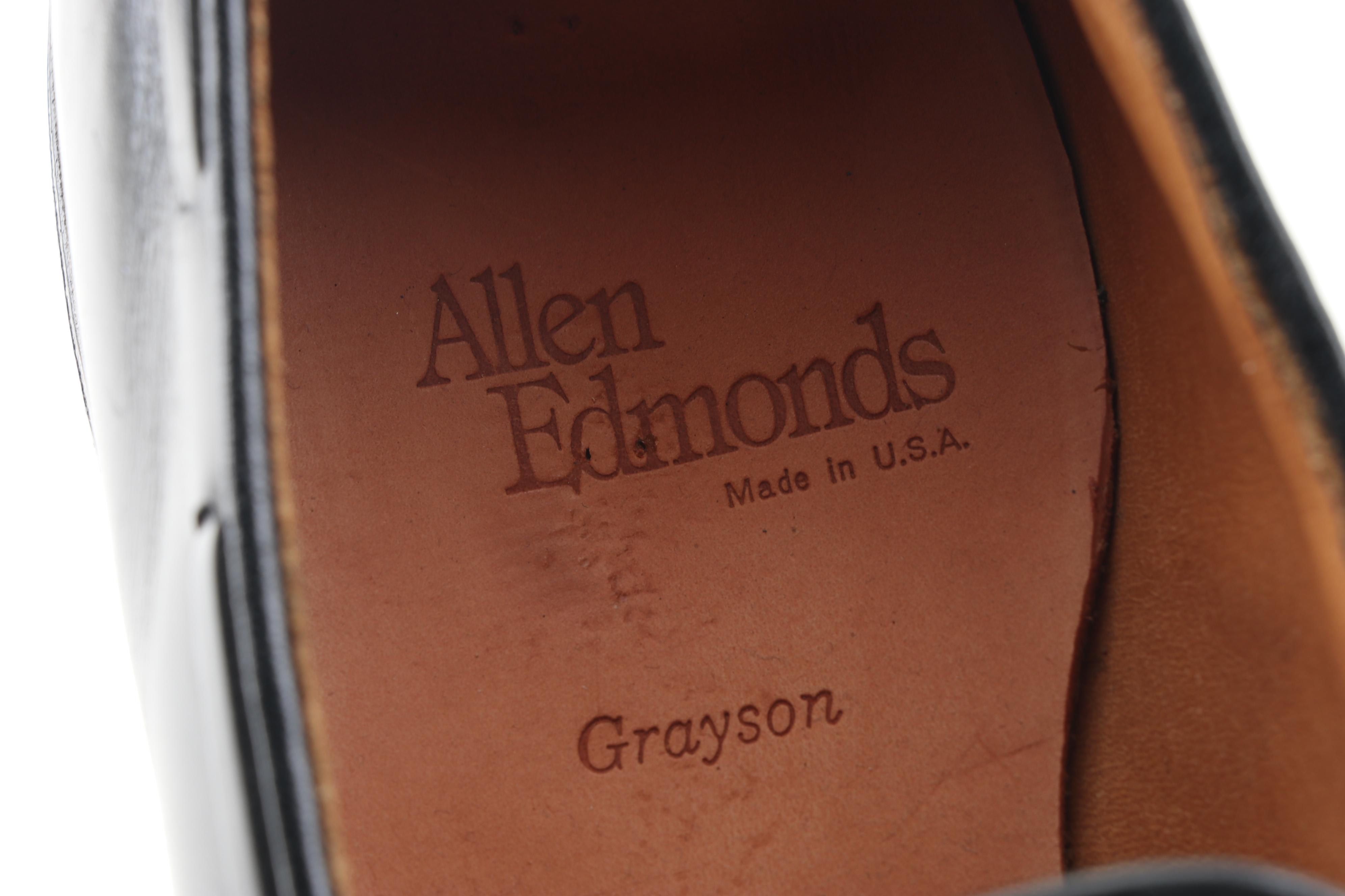 Men's Allen Edmonds Grayson Black Leather Tassel Loafers