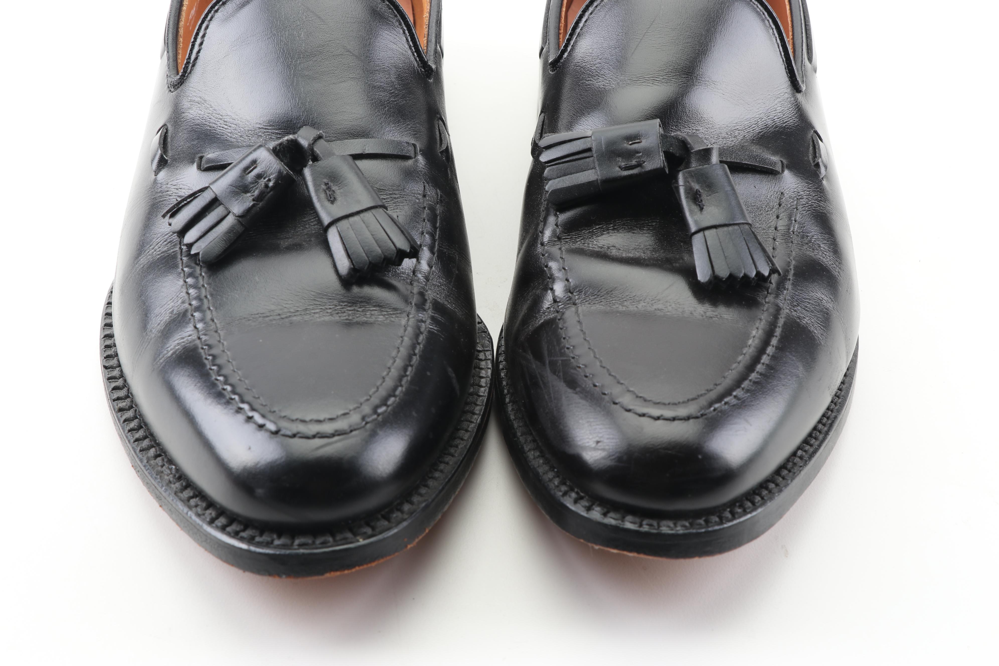 Men's Allen Edmonds Grayson Black Leather Tassel Loafers