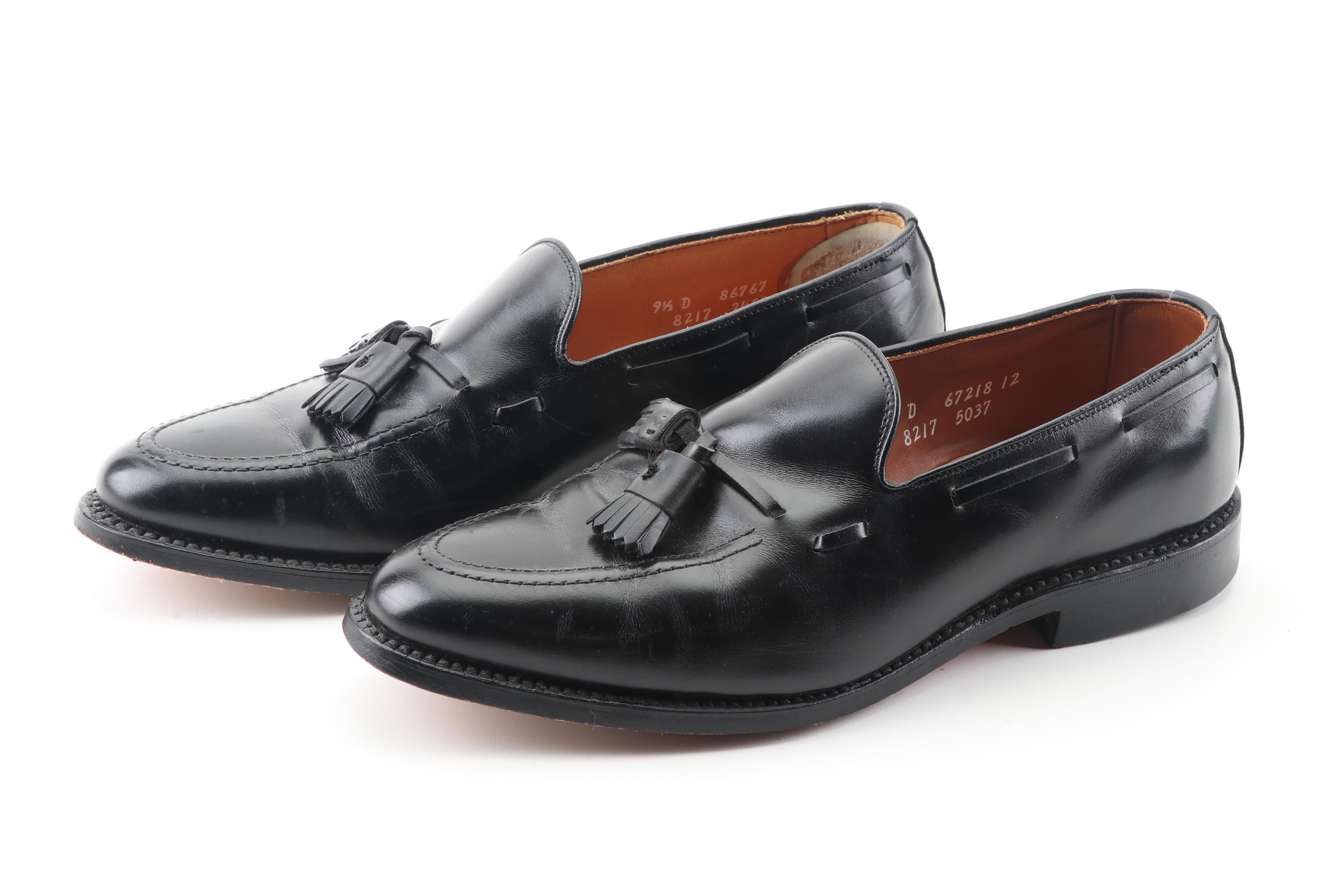 Men's Allen Edmonds Grayson Black Leather Tassel Loafers