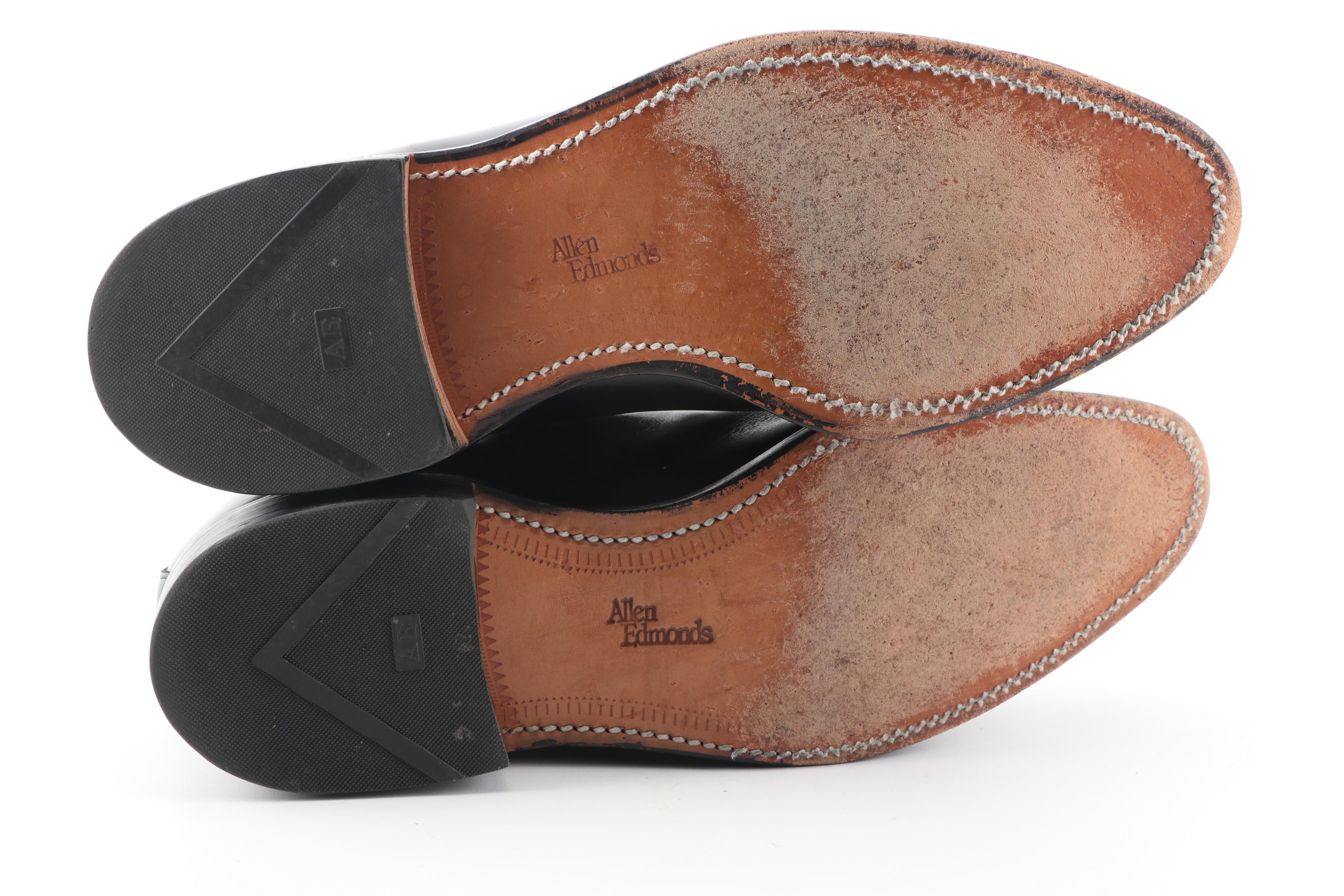 Men's Allen Edmonds Grayson Black Leather Tassel Loafers