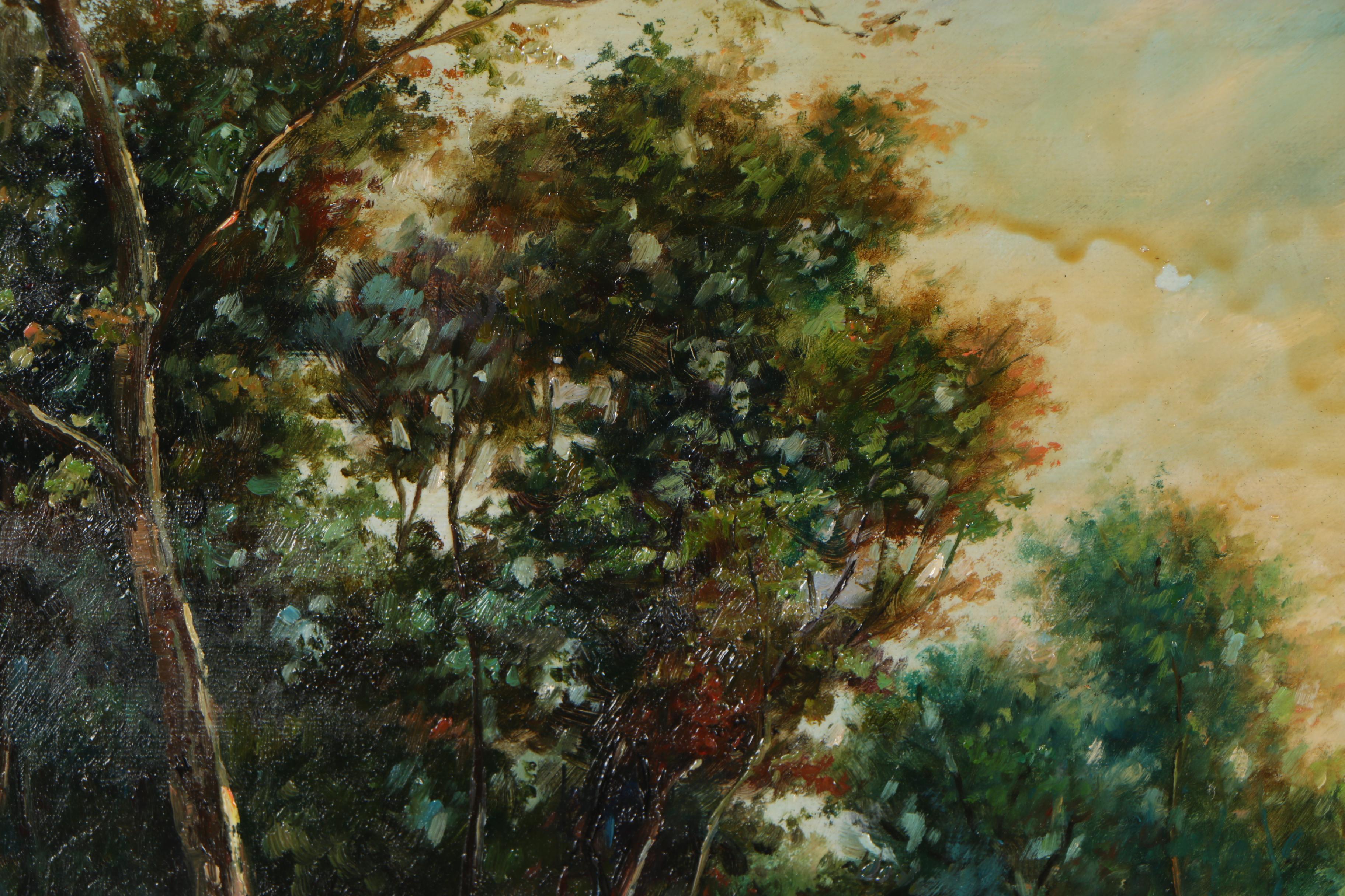 H. Gailey Oil Landscape Painting