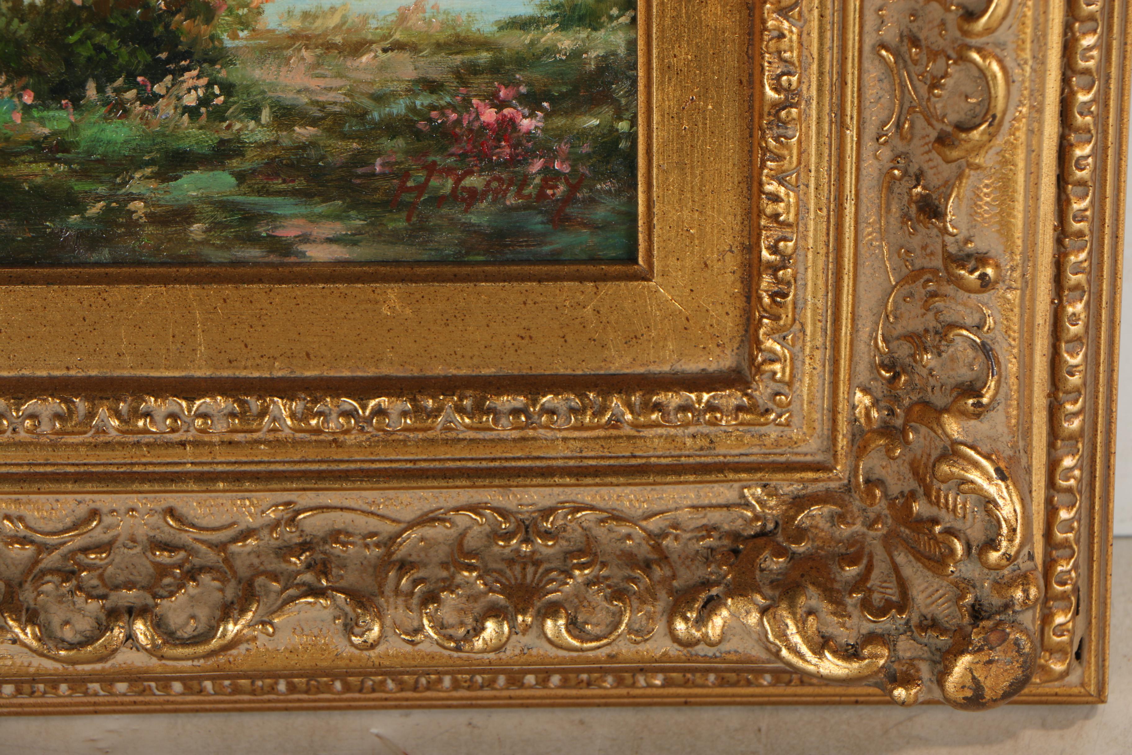 H. Gailey Oil Landscape Painting