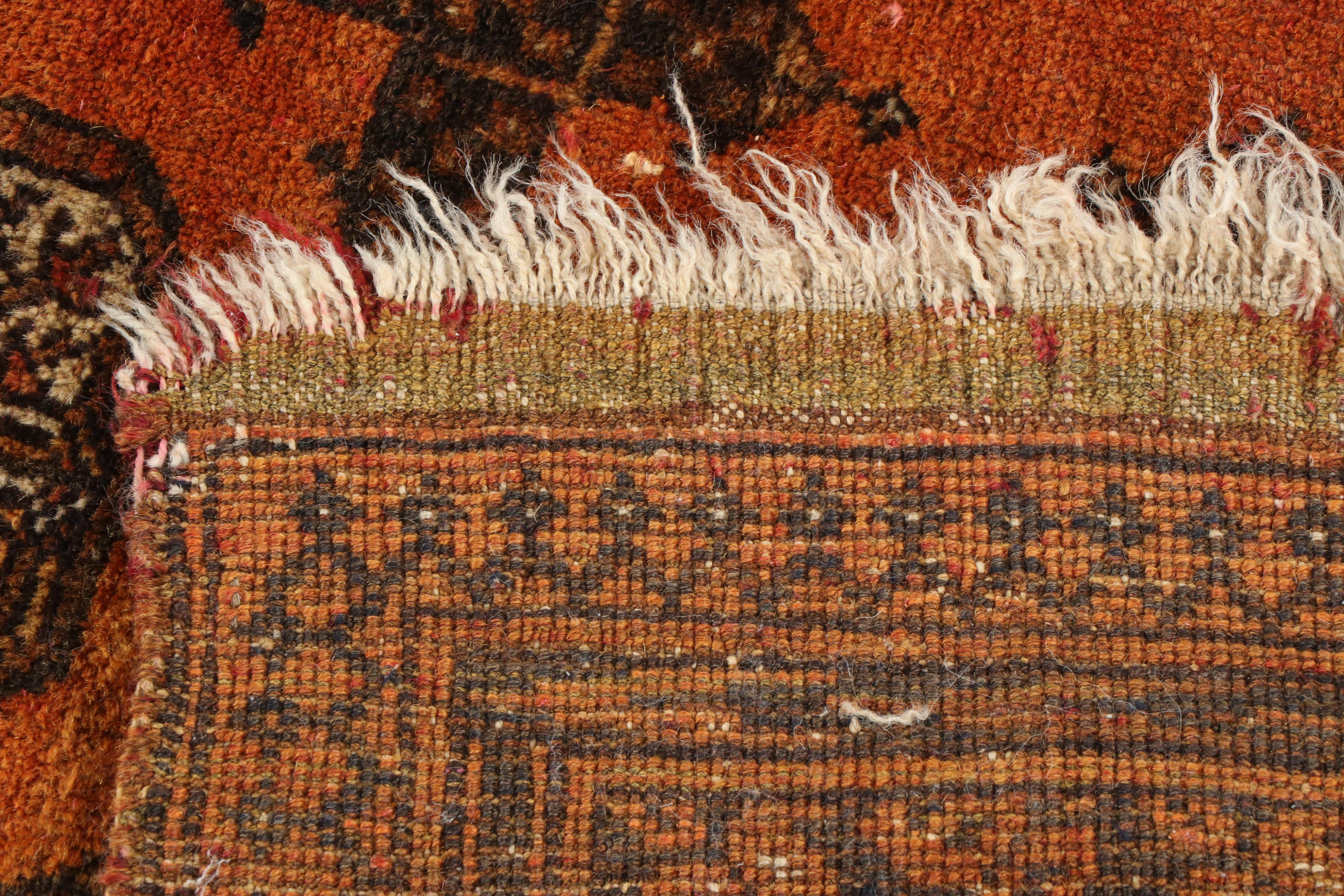 Hand-Knotted Turkmen Bokhara Wool Rug