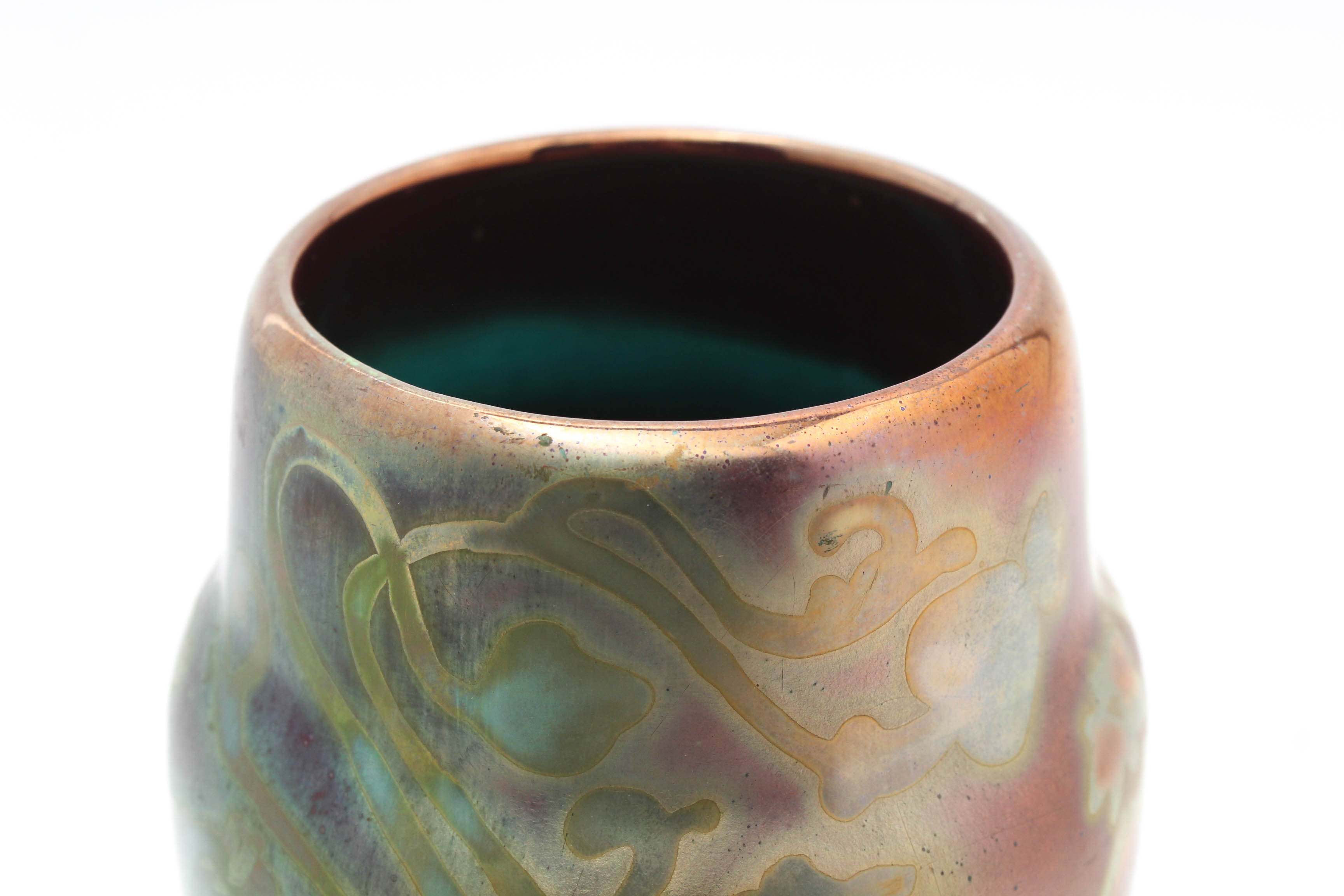 Weller Pottery "Sicard" Vase with Signature, circa 1900