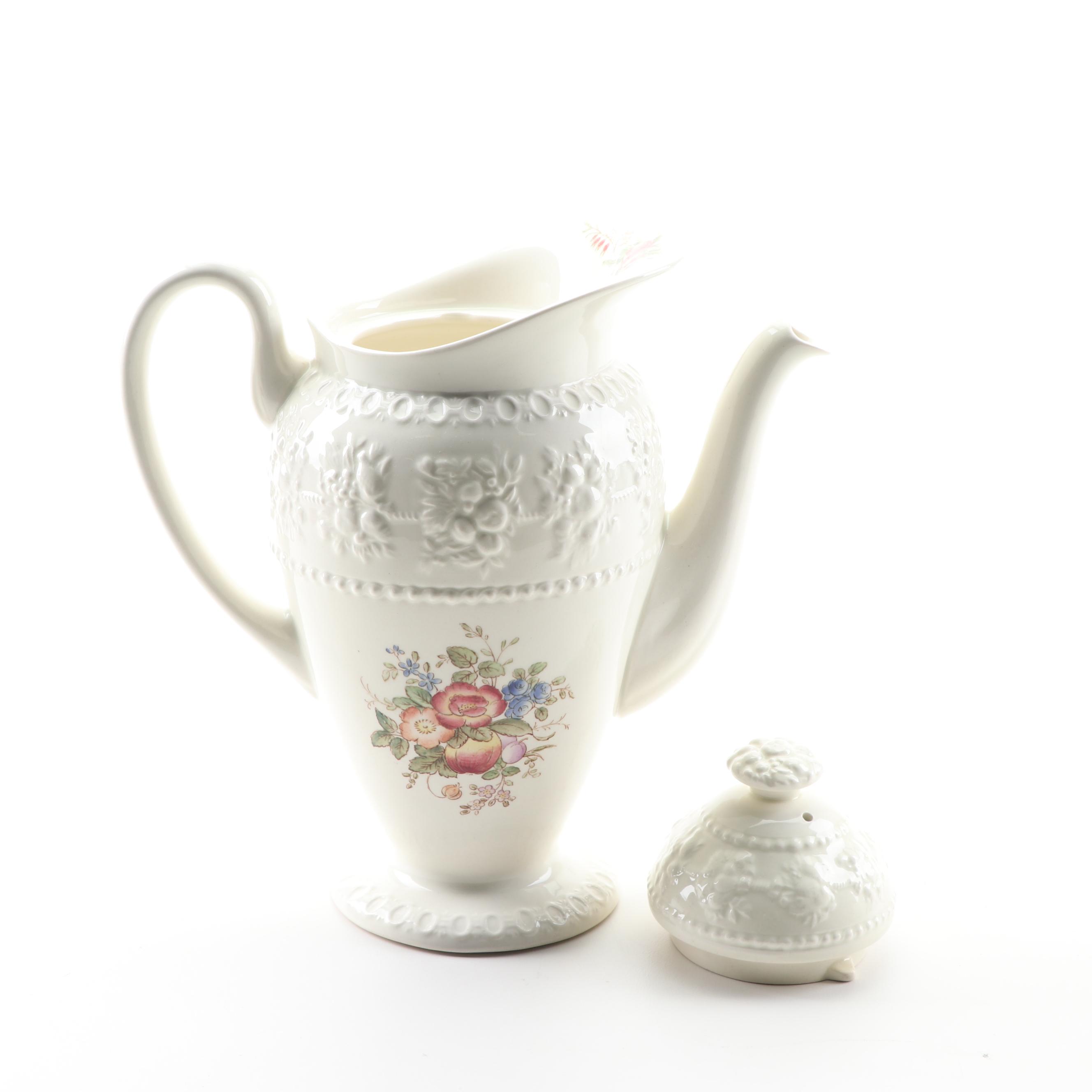 Wedgwood "Mayfair" Earthenware Coffee Serveware, Early 20th Century