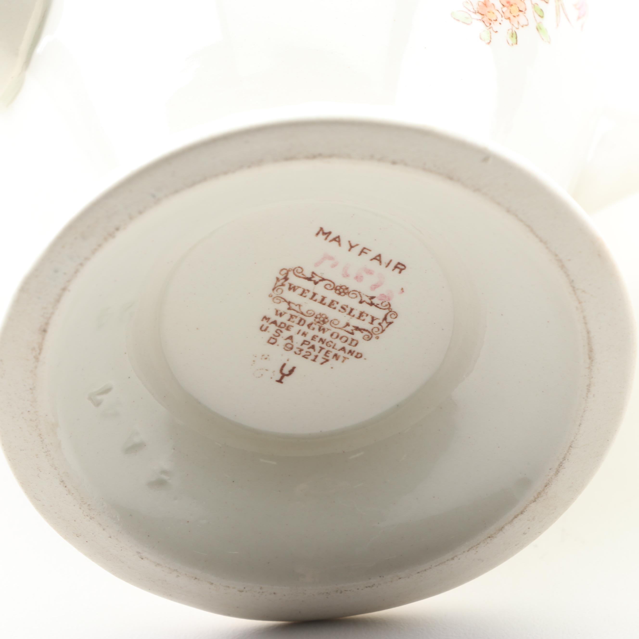 Wedgwood "Mayfair" Earthenware Coffee Serveware, Early 20th Century