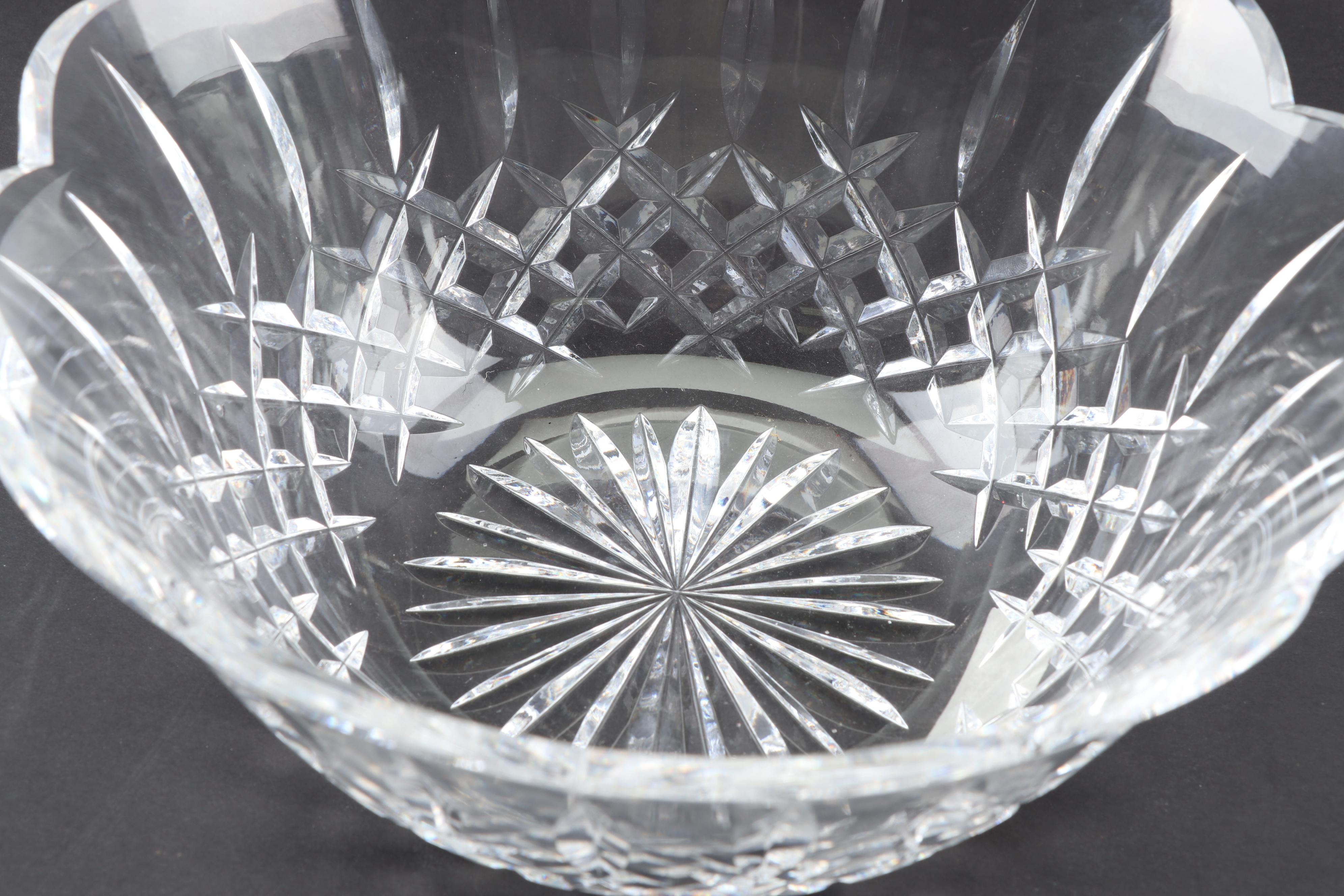 Waterford Crystal "Lismore" Scalloped Bowls