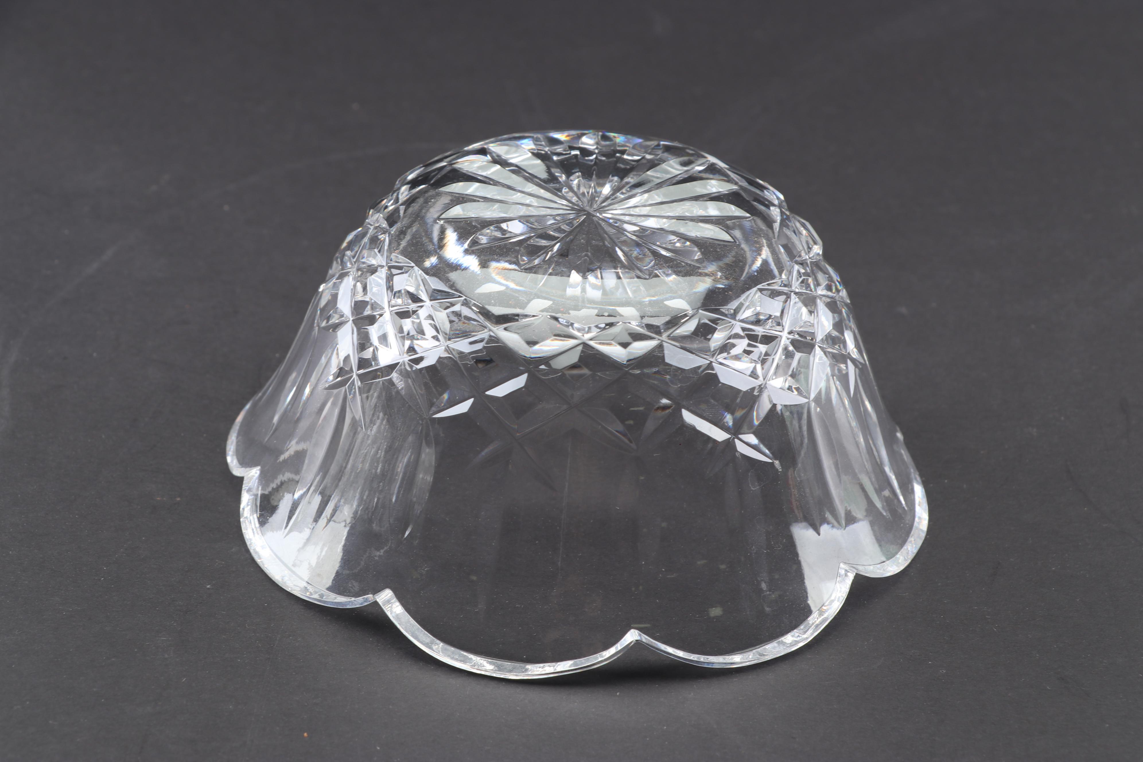 Waterford Crystal "Lismore" Scalloped Bowls