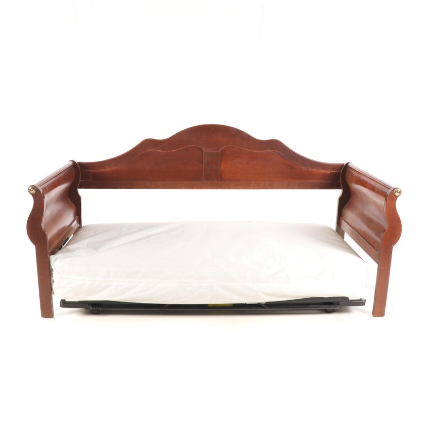 Cherry Twin Size Trundle Day Bed, 21st Century