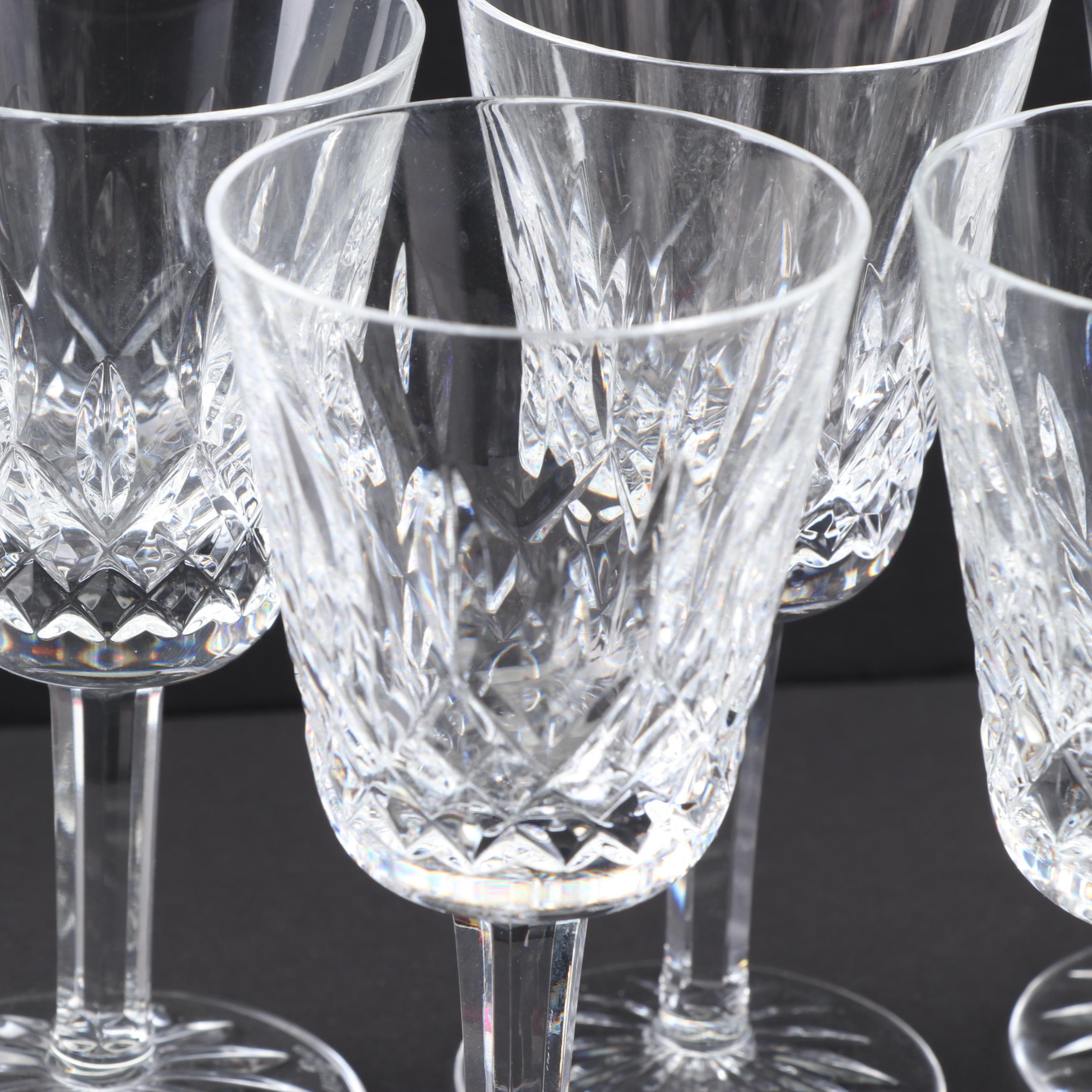 Waterford Crystal "Lismore" White Wine Glasses