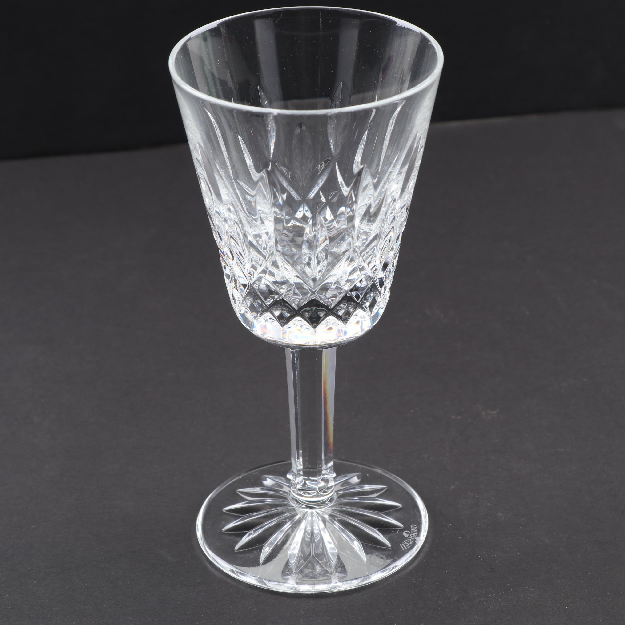 Waterford Crystal "Lismore" White Wine Glasses