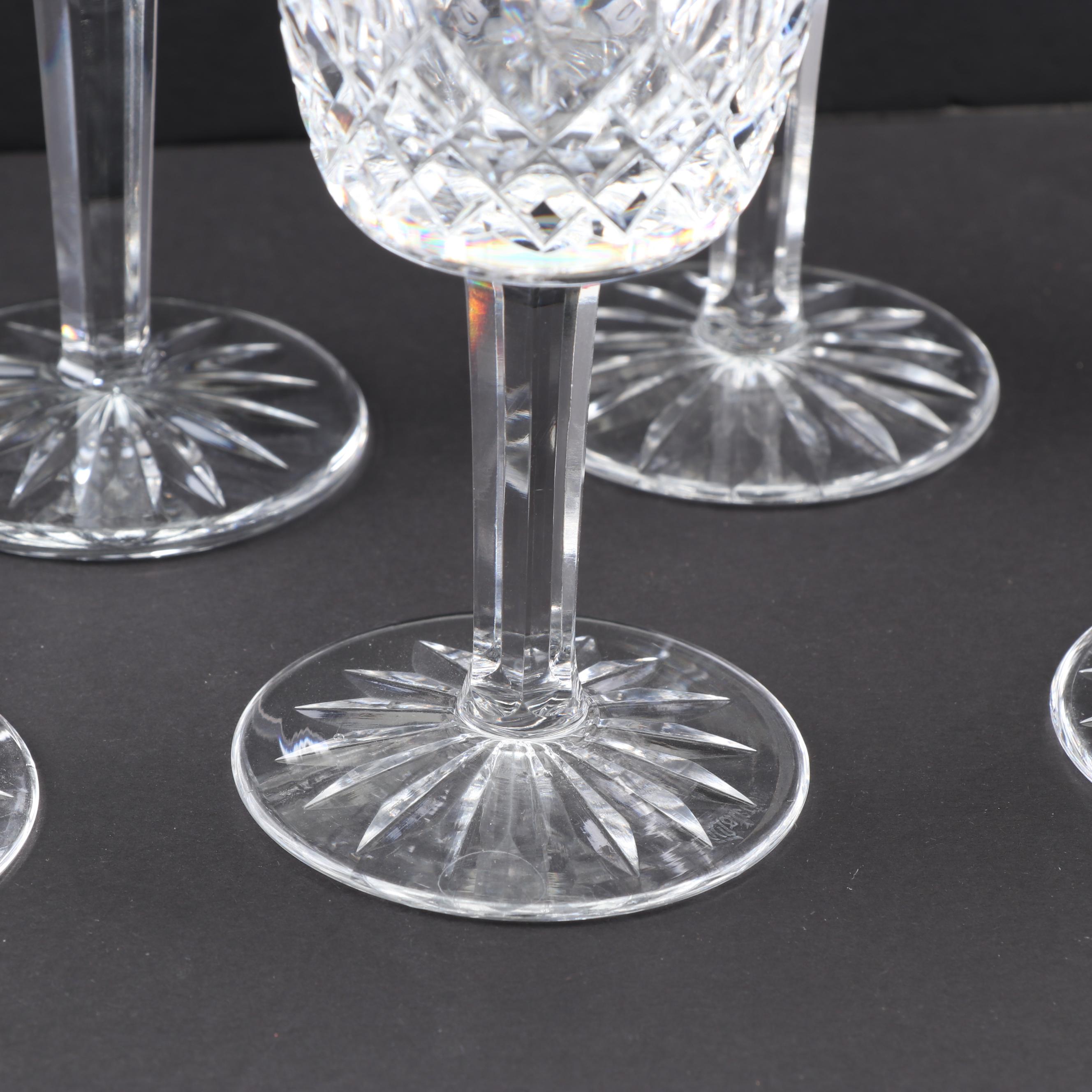 Waterford Crystal "Lismore" Claret Wine Glass Set