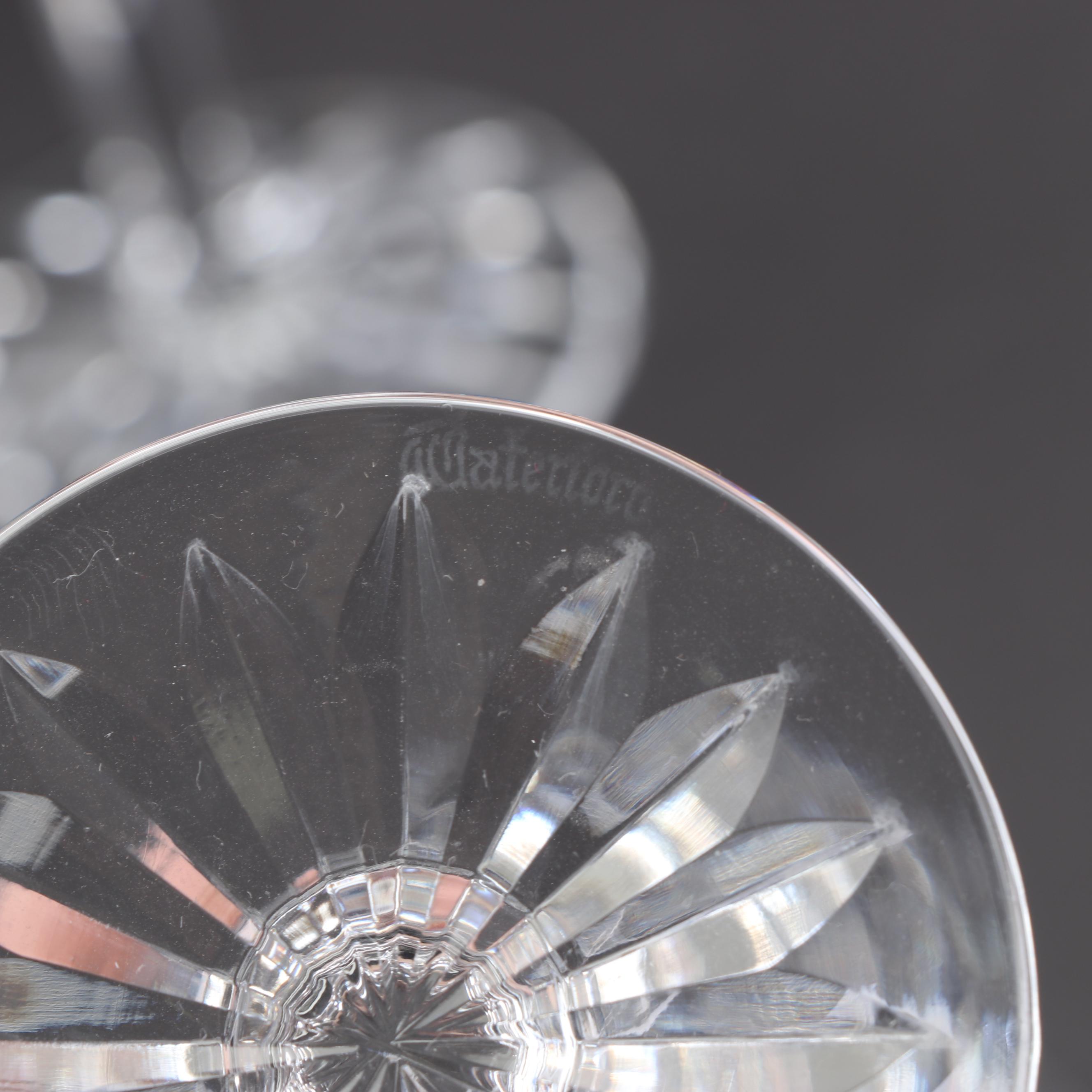 Waterford Crystal "Lismore" Claret Wine Glass Set