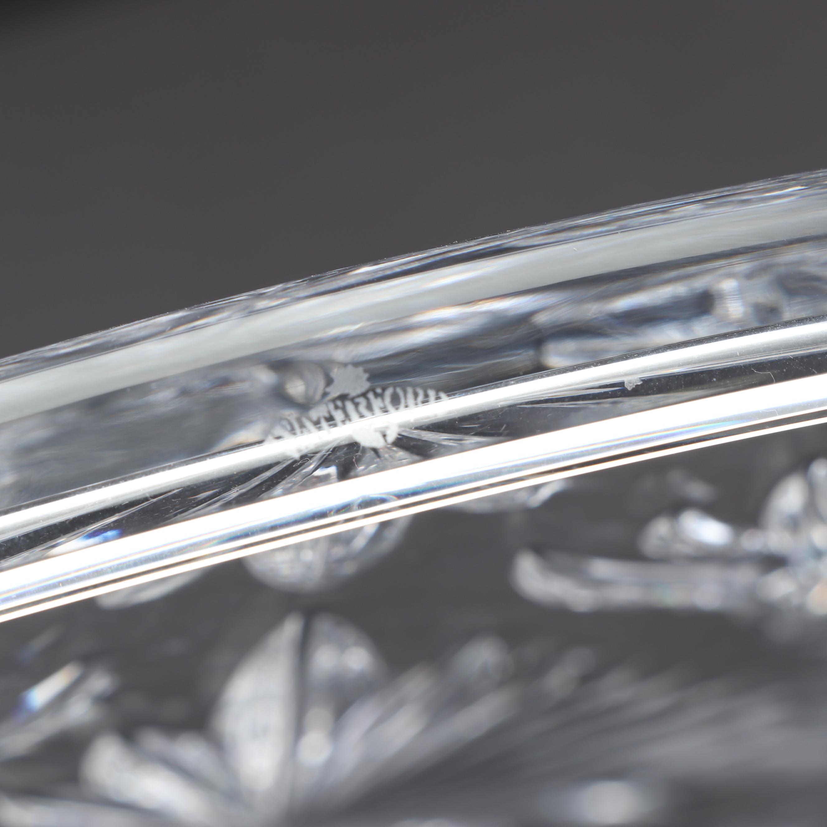 Waterford Crystal "Wedding Collection" Cake Plate and "Lola" Posy Vase