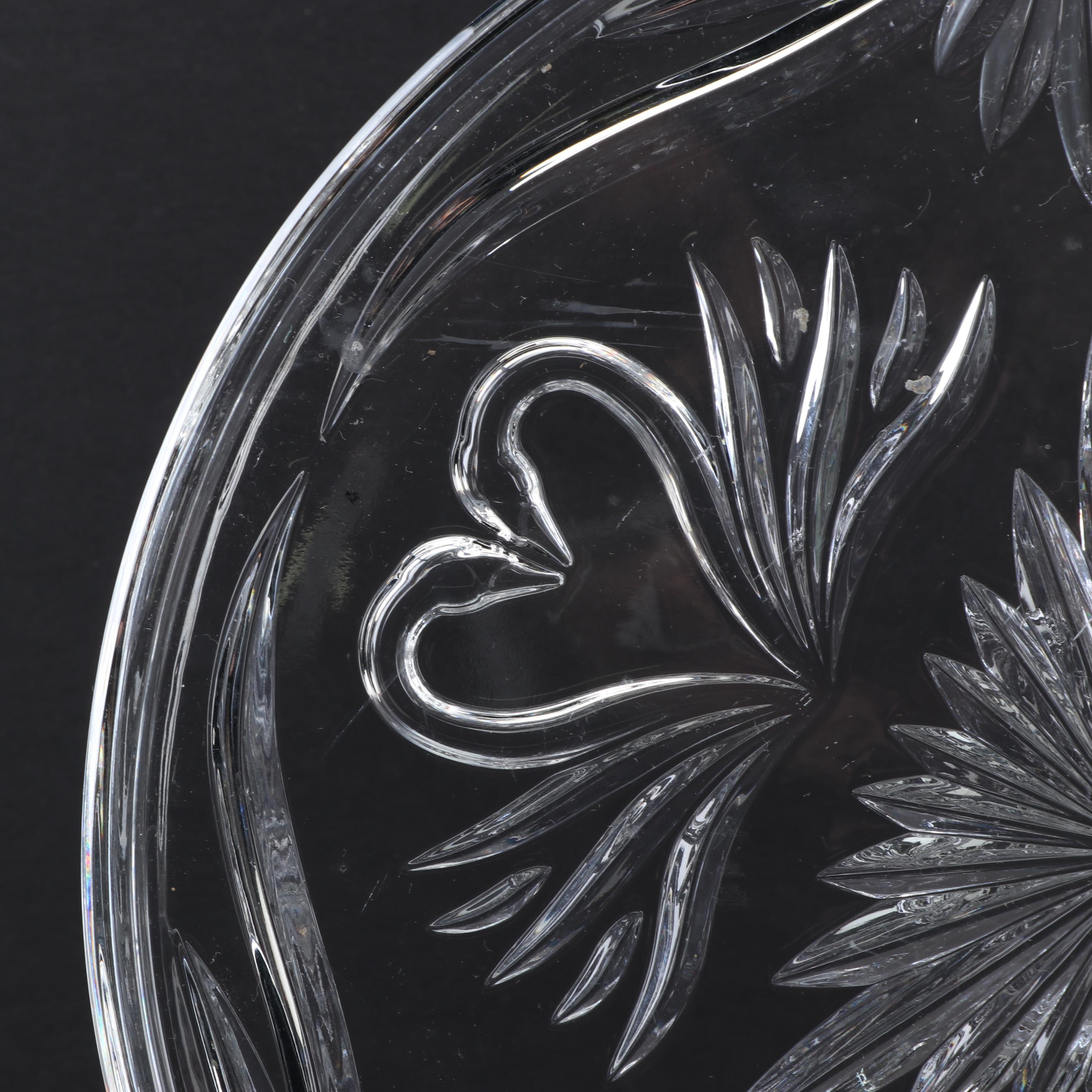 Waterford Crystal "Wedding Collection" Cake Plate and "Lola" Posy Vase